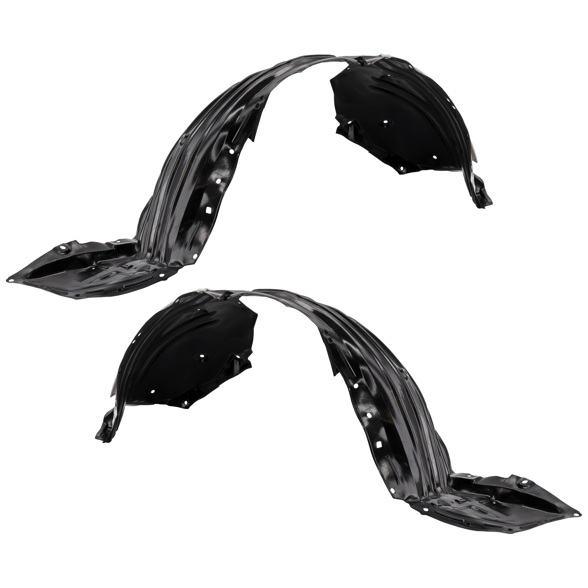 AM CX 9-16-23 FRONT FENDER LINER RH AND LH Plastic Vacuum Form w Insulation Form CAPA SKU SET RM22210035Q Partslink MA1249150C MA1248150C OEM TK4856130B TK4856130A TK485614