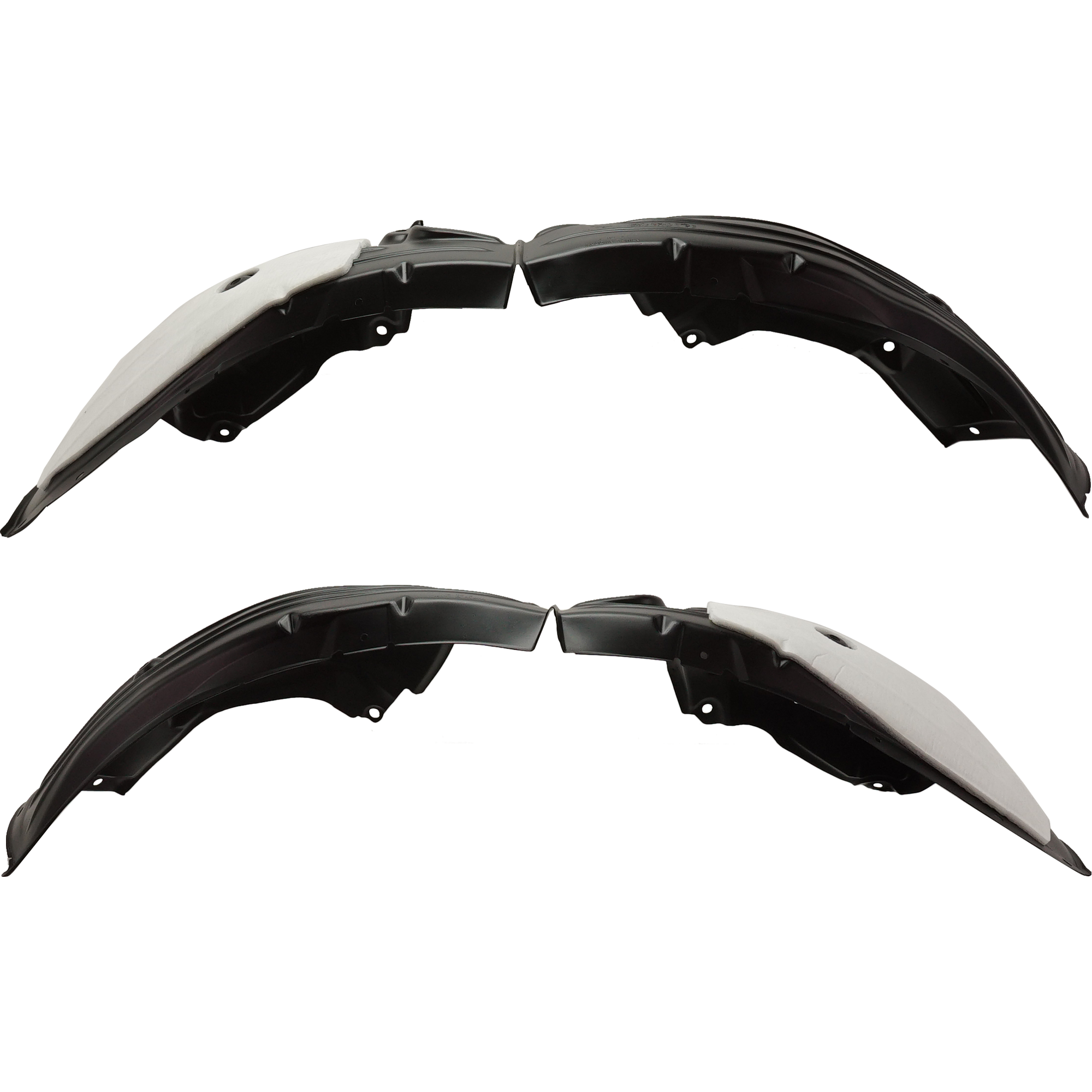 AM MAZDA 3-19-23 FRONT FENDER LINER RH AND LH Leather Set Hatchback SKU SET RM22210041 Partslink MA1248154 MA1249154 OEM BDEN56130 BDEN56140