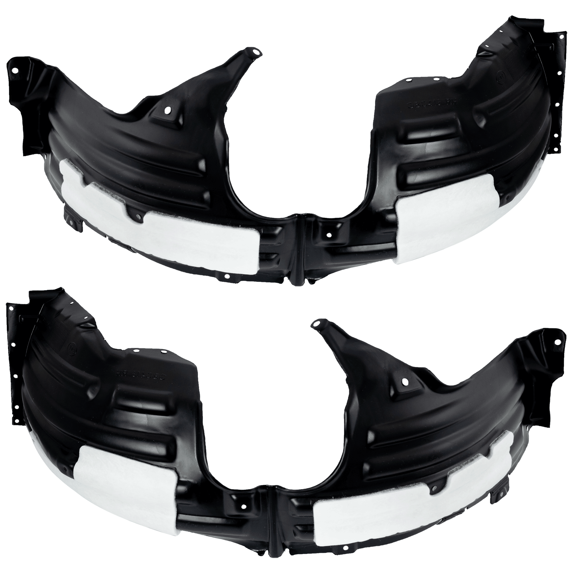 AM OUTLANDER 22-24 FRONT FENDER LINER RH AND LH Vacuum Form w Insulation Foam SKU SET RM22210069 Partslink MI1248137 MI1249137 OEM 5370C185-5370C186