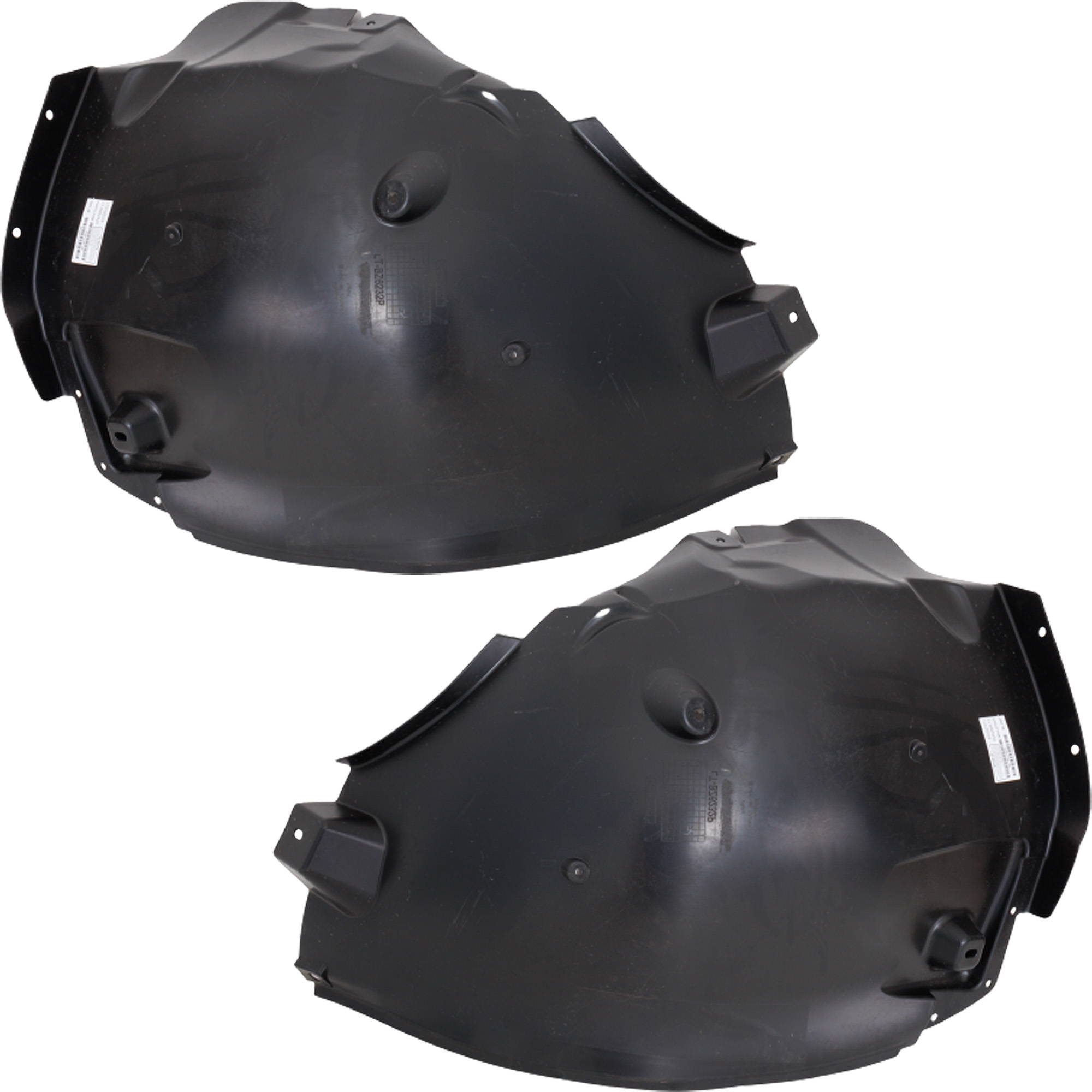AM GLE CLASS 20-23 FRONT FENDER LINER RH AND LH Rear Section w Insulation Foam CAPA SKU SET RM22210075Q Partslink MB1248196C MB1249196C OEM 1676900612-1676981602