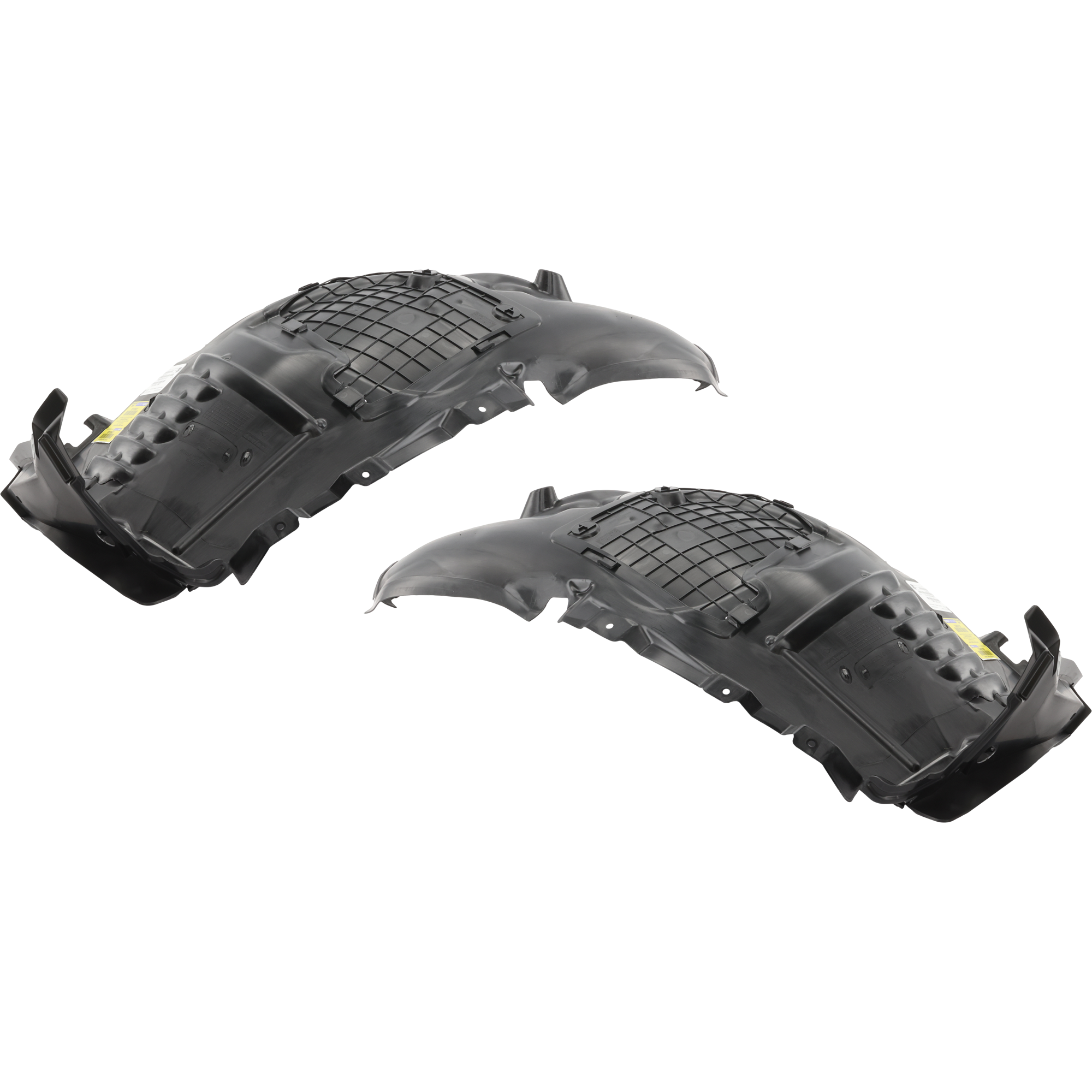 AM C300 C43 AMG 17-23 FRONT FENDER LINER RH AND LH Assembly Plastic Injection Form w Rubber Mat 17-21 Convertible Coupe CAPA SKU SET RM22210077Q Partslink MB1248193C MB1249193C OEM 2056903101-2056903201