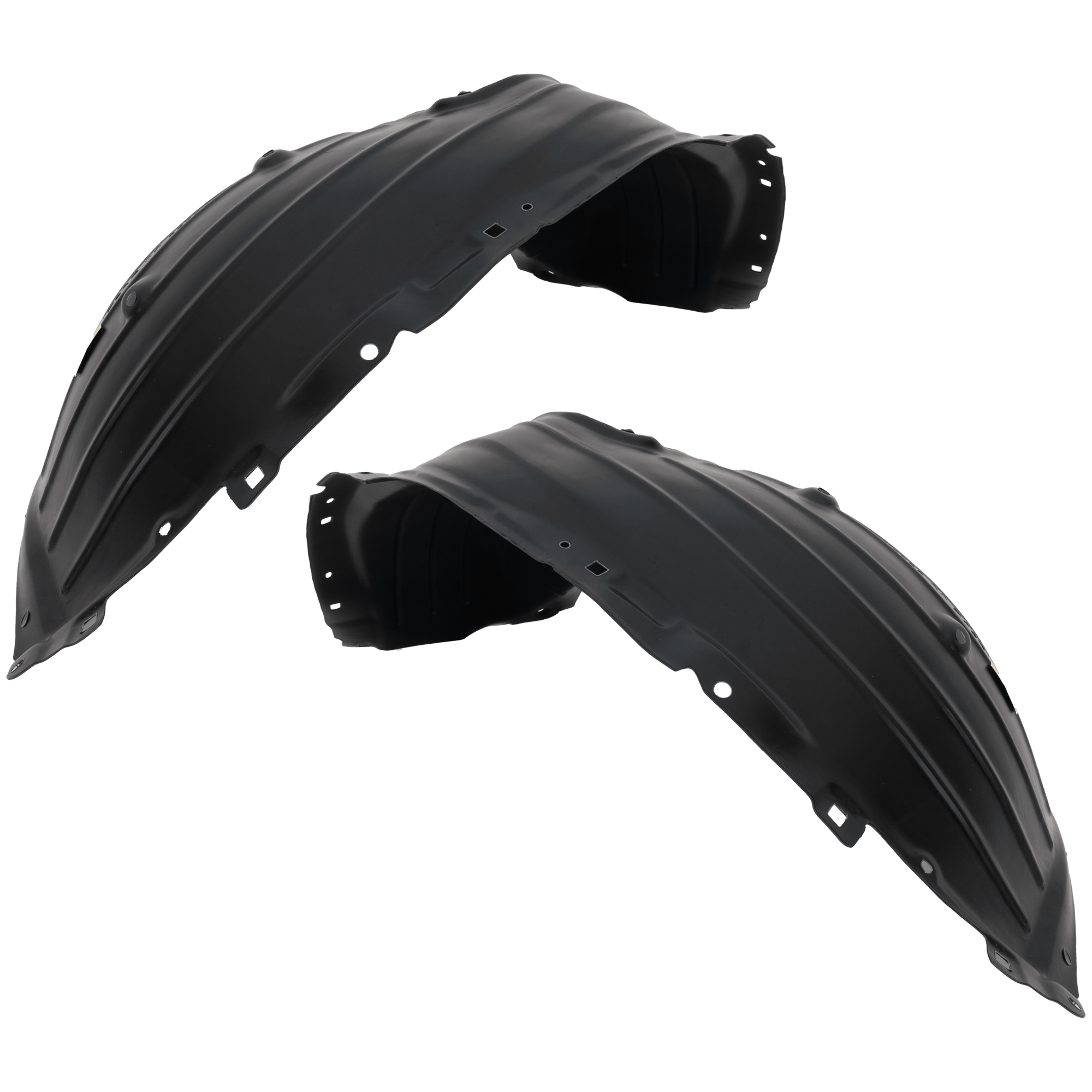 AM CX 50-23-25 FRONT FENDER LINER RH AND LH Rear Section Vacuum Form w o Insulation Foam CAPA SKU SET RM22210125Q Partslink MA1248157C MA1249157C OEM VA4056130 VA4056140