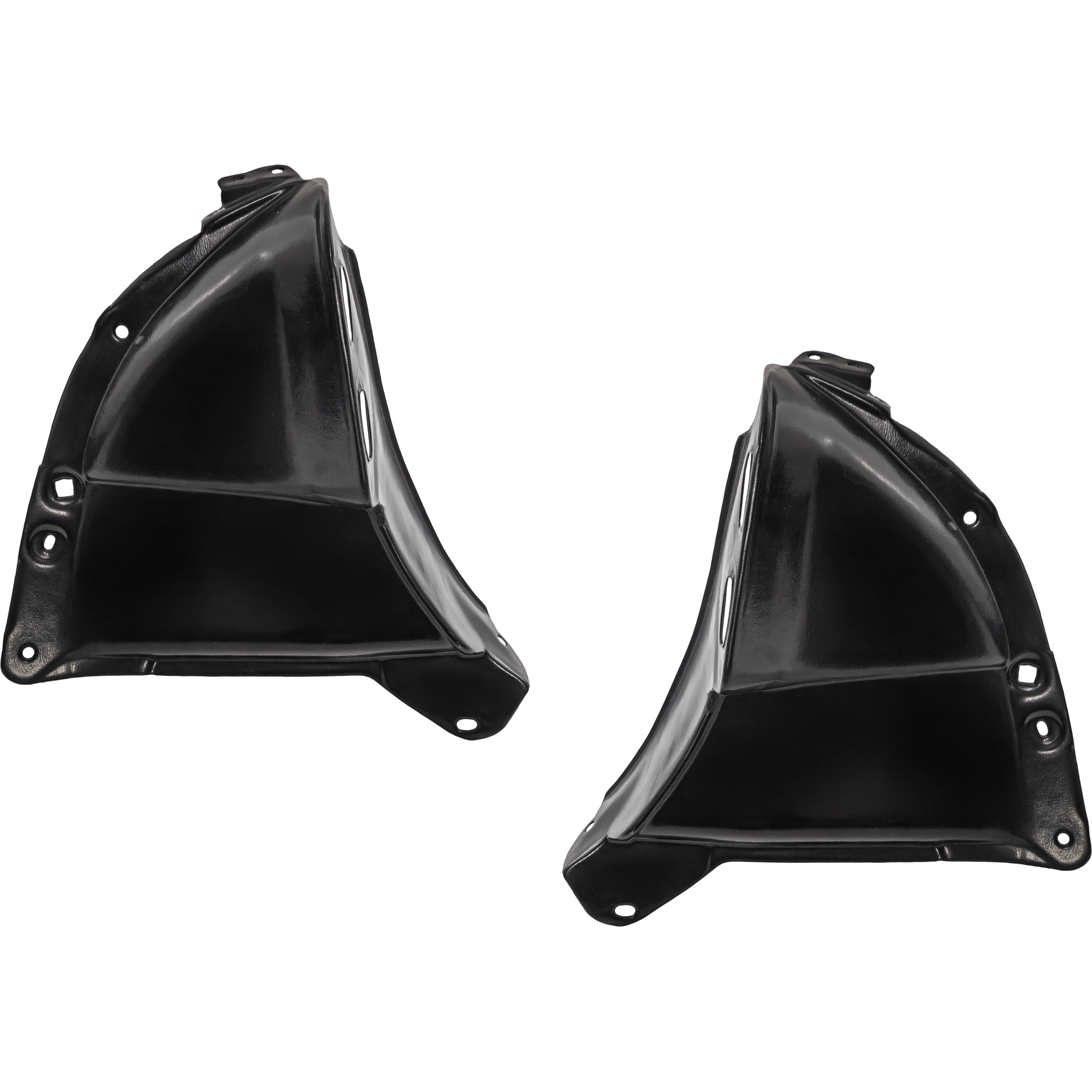 AM CX 50-23-25 FRONT FENDER LINER RH AND LH Front Section Polypropylene Injection Form w o Insulation Foam SKU SET RM22210139 Partslink MA1250126 MA1251126 OEM VA405613Y VA405614Y