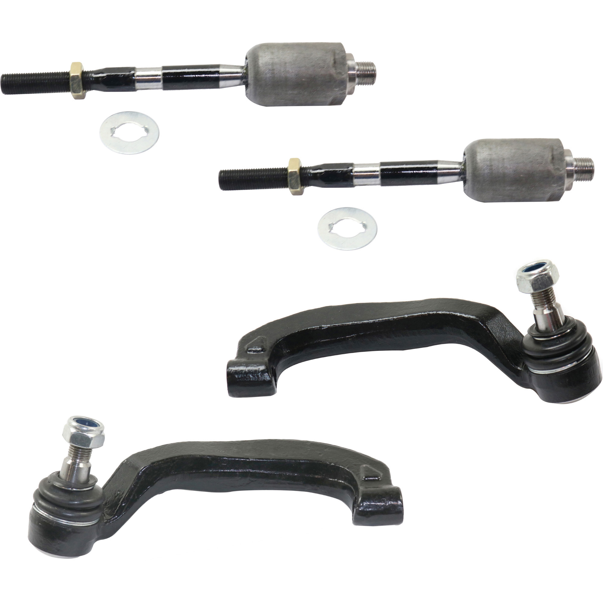AM E500-04-06 FRONT TIE ROD END RH AND LH Inner and Outer SKU SET RM28210008-4 OEM 2113302903-2203381315-22033814