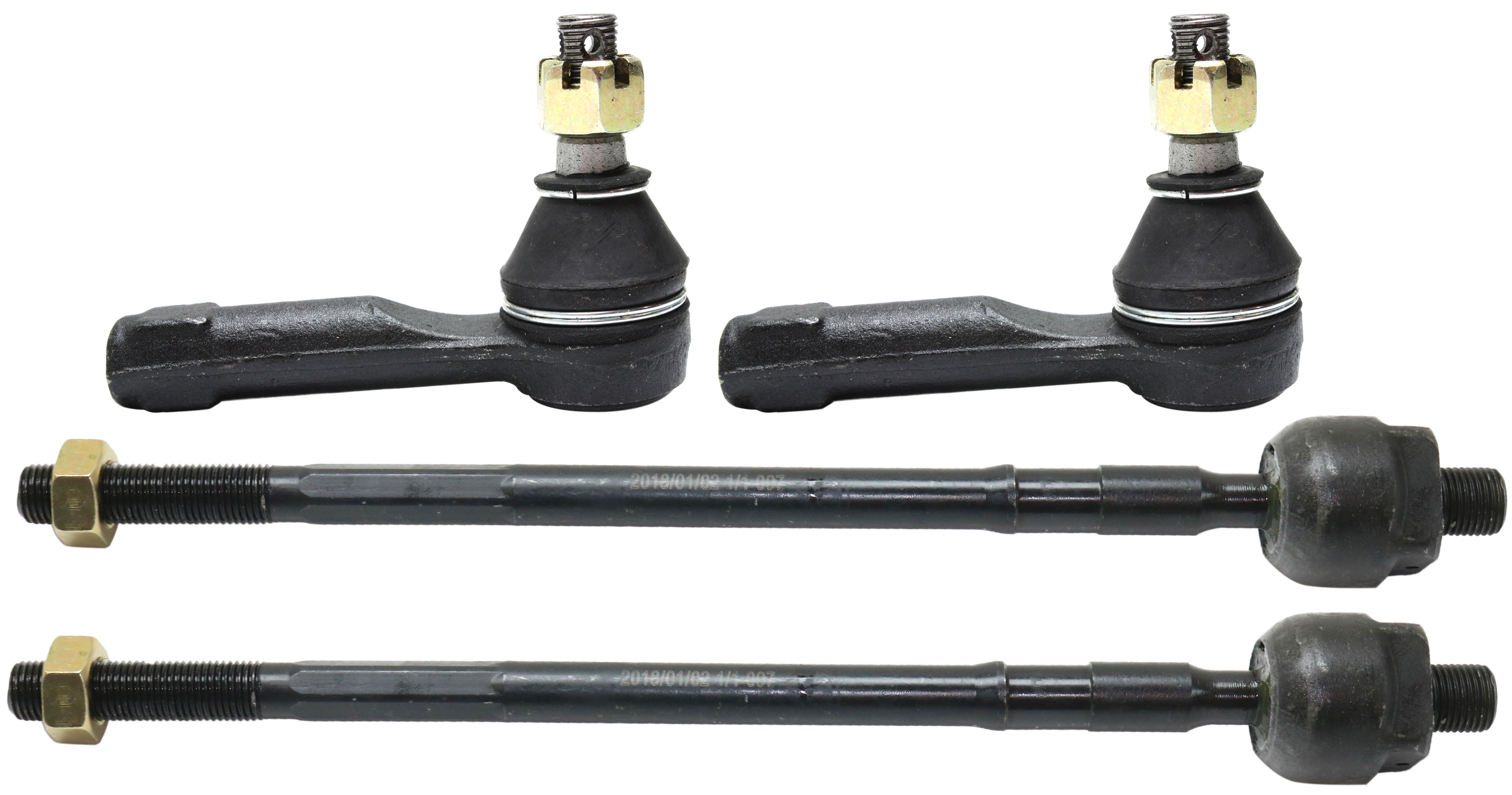 AM MPV 00-06 FRONT TIE ROD END RH AND LH Inner and Outer SKU SET RM28210013-4 OEM 1014386-2693068-4011729-401172