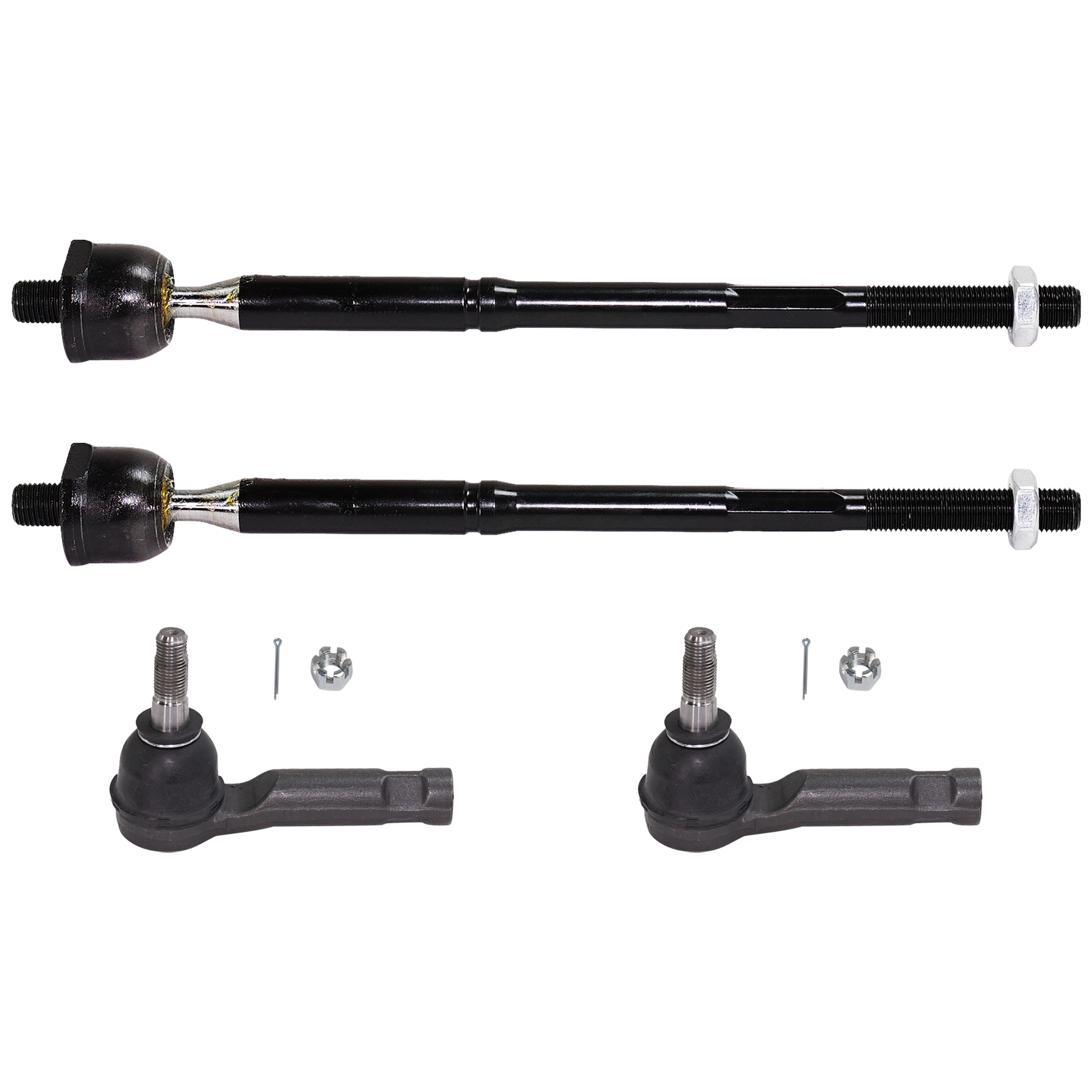 AM CX 5-13-16 FRONT TIE ROD END RH AND LH Inner and Outer SKU SET RM28210054-4 OEM 1017890 KD3132240A TI65240 MS7