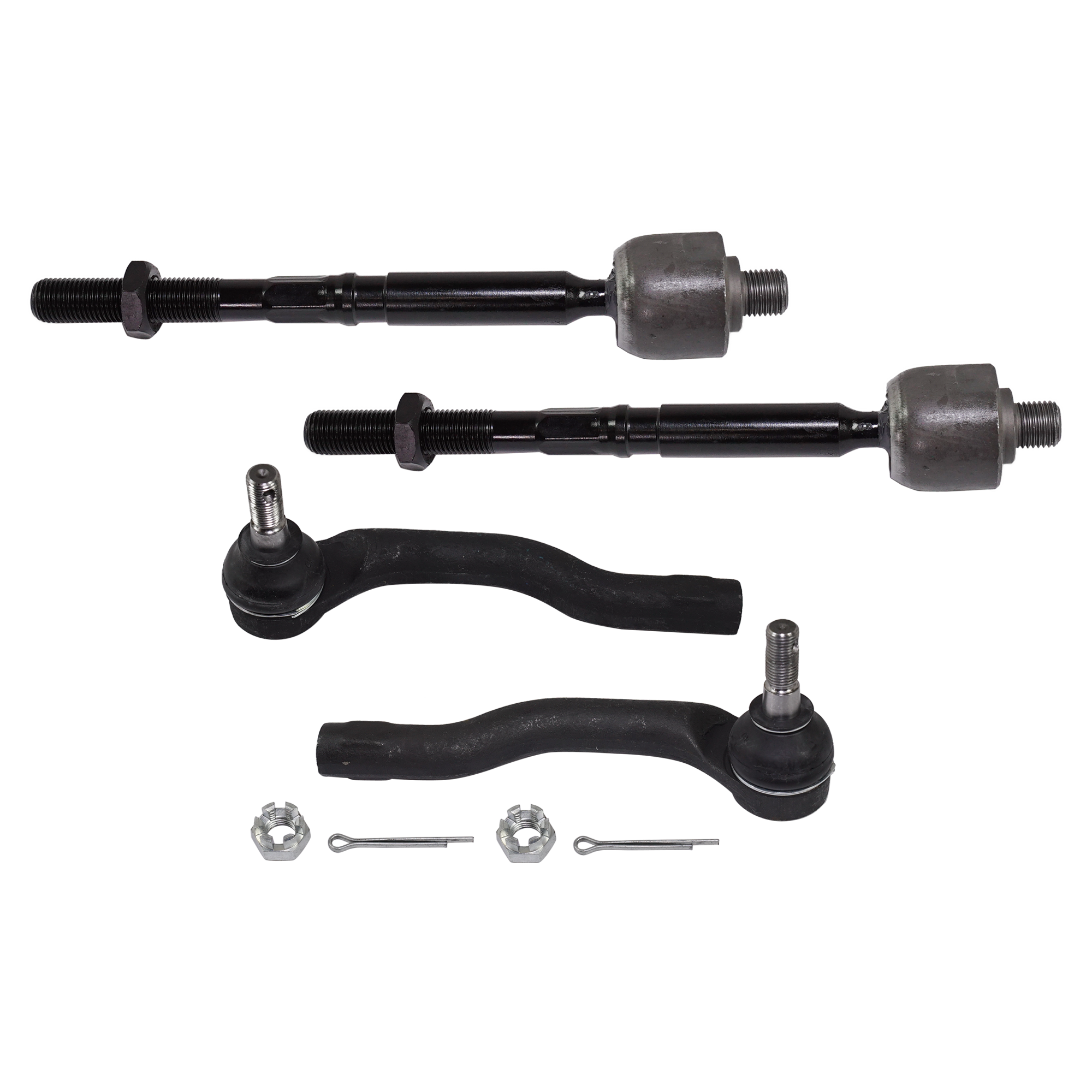AM MAZDA 2-11-14 FRONT TIE ROD END RH AND LH Inner and Outer SKU SET RM28210059-4 OEM 1017336-45A2417 ES4700-4012417