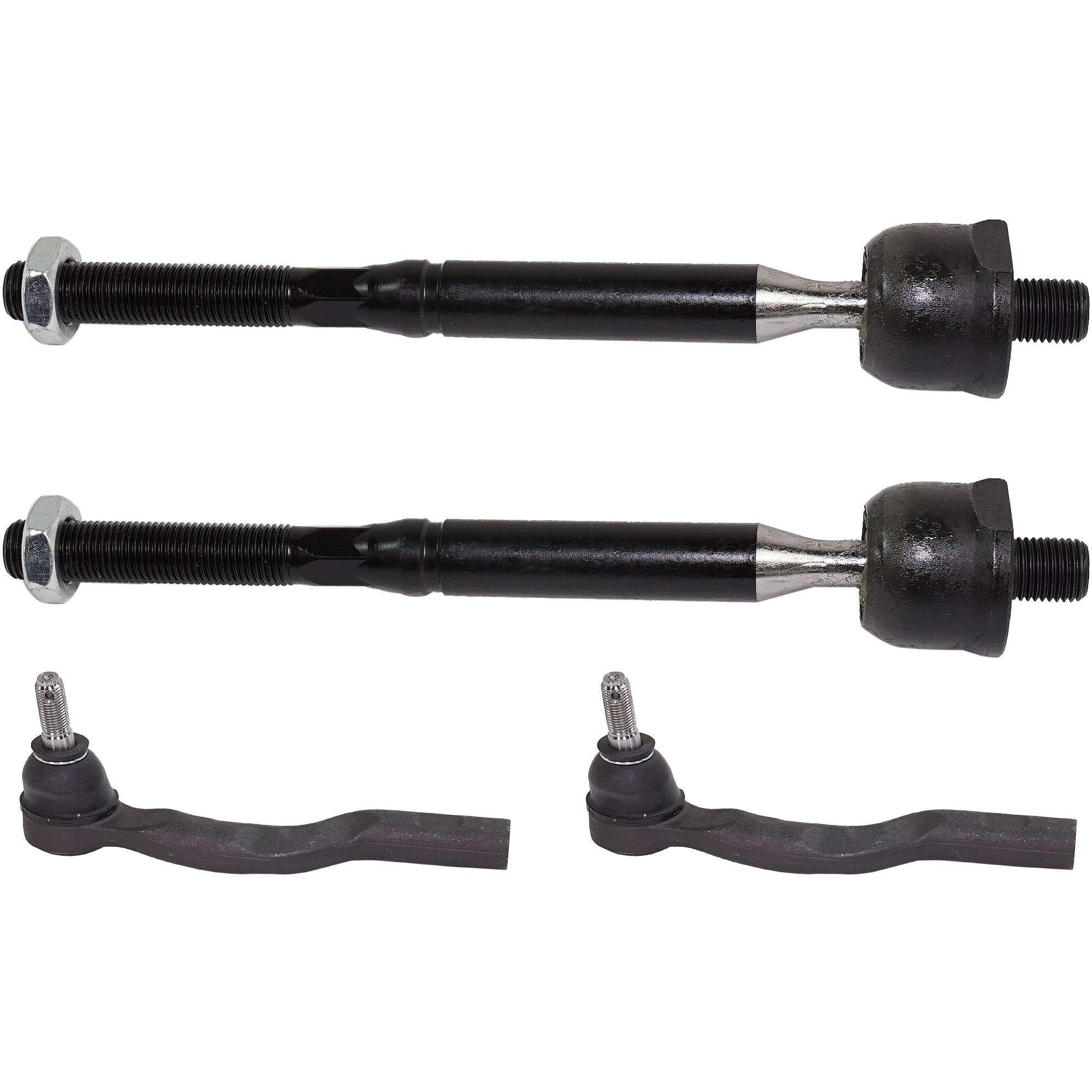 AM MAZDA 3-14-18 FRONT TIE ROD END RH AND LH Inner and Outer SKU SET RM28210060-4 OEM 1017891 TA3258 GHT232240A TI65