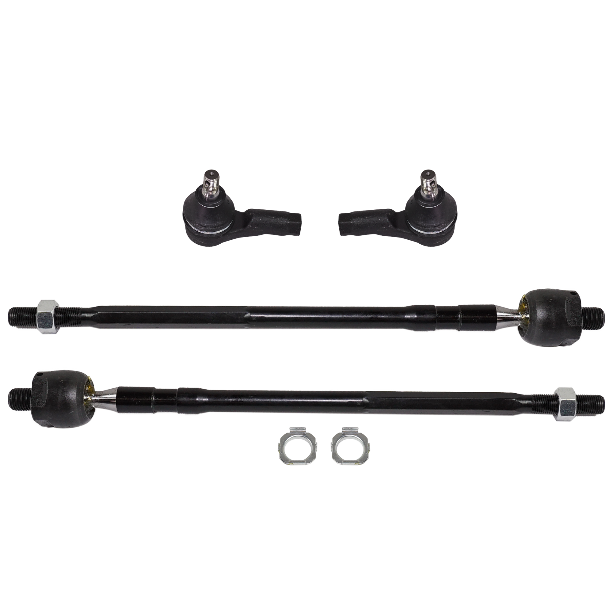 AM PROTEGE 97-98 FRONT TIE ROD RH AND LH Inner and Outer Set of 4 SKU SET RM28210077-4 OEM 353-025-101-419-226-000-000-000-000