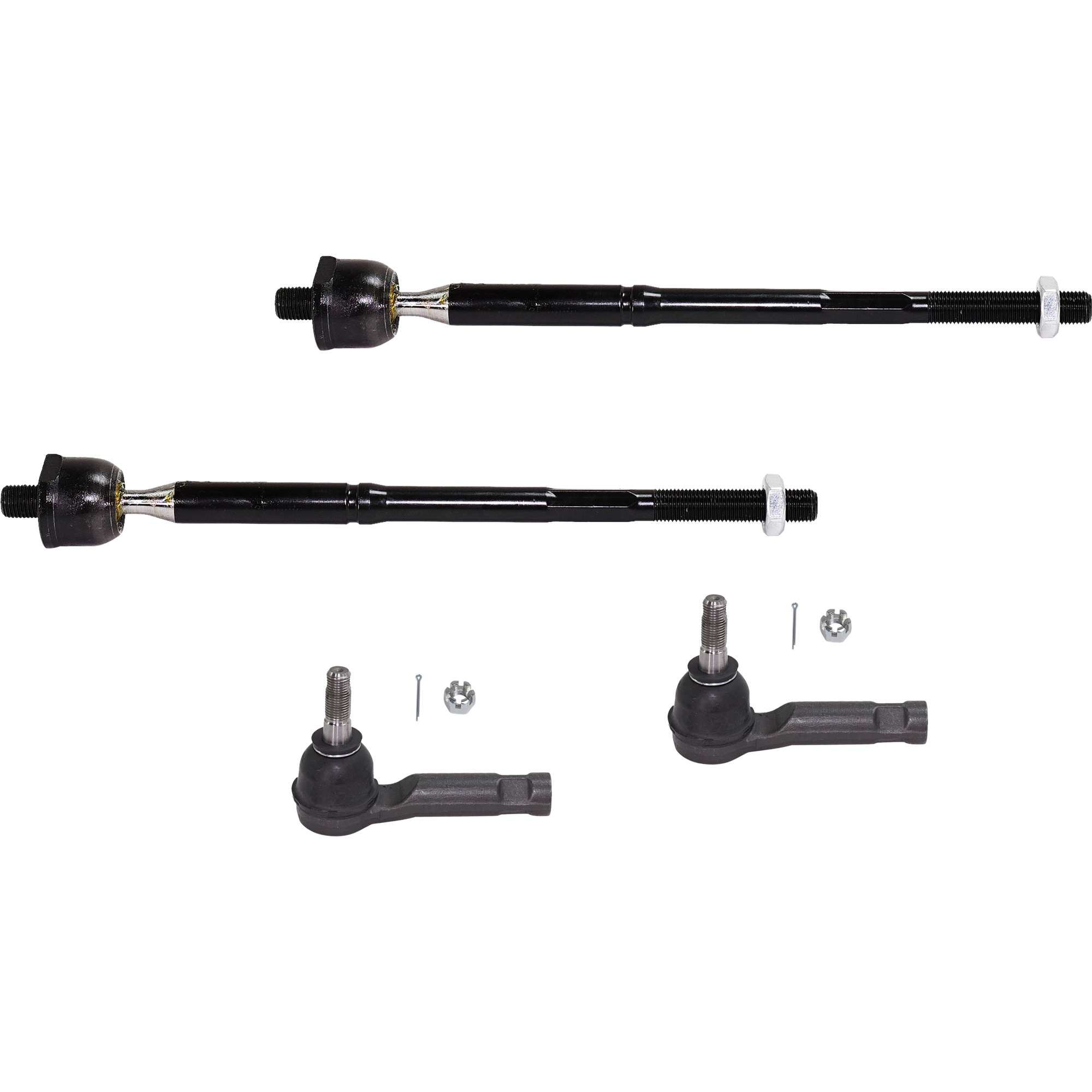 AM CX 5-13-16 FRONT TIE ROD END RH AND LH Inner and Outer SKU SET RM28210083-4 OEM 1017890 KD3132240A TI65240 MS7