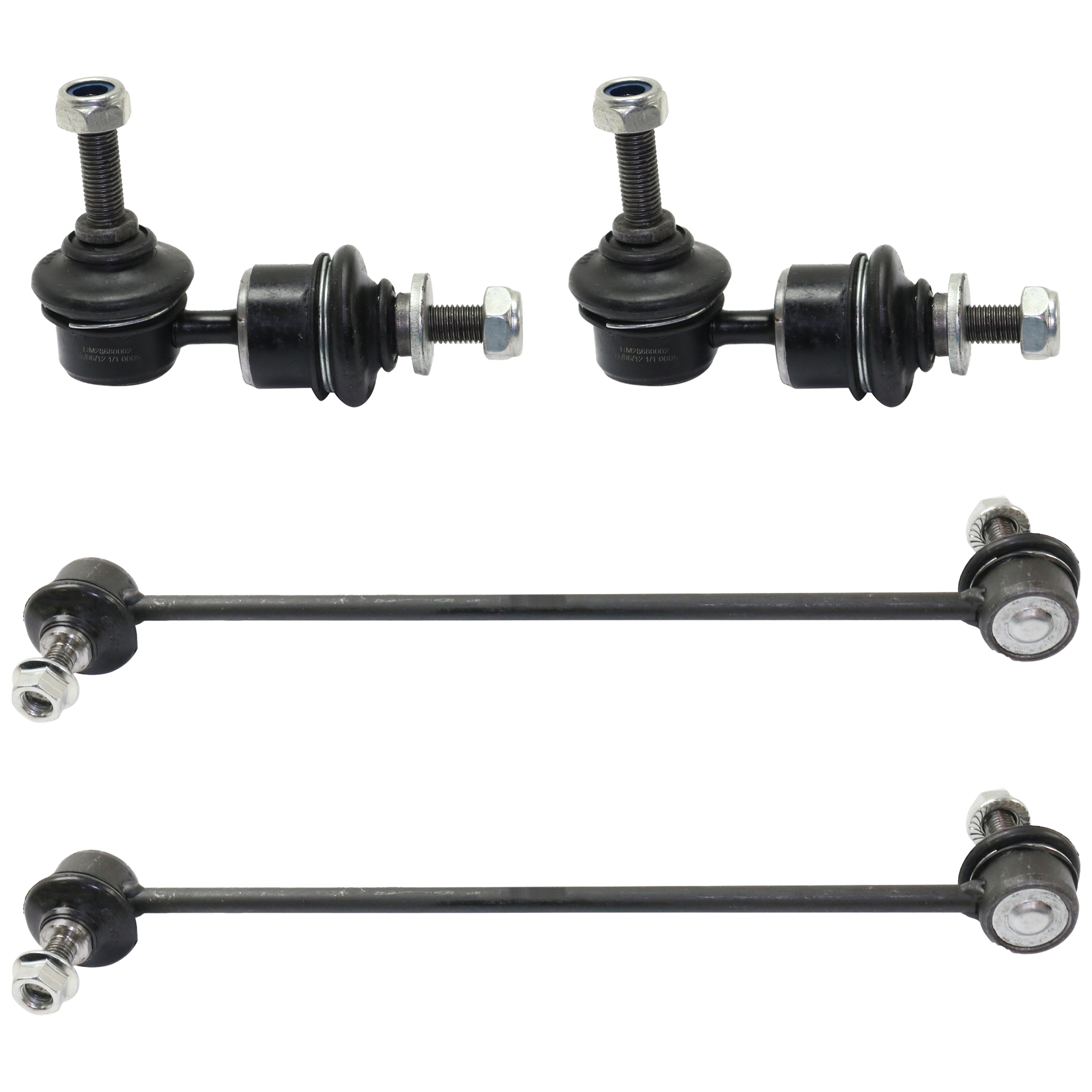 AM 7 SERIES 95-01 MAZDA 5-06-12 FRONT AND REAR SWAY BAR LINK RH AND LH Set of 4 Exc. Turbocharged Models SKU SET RM28680002-4 OEM 1014945-1015086-1880235-265