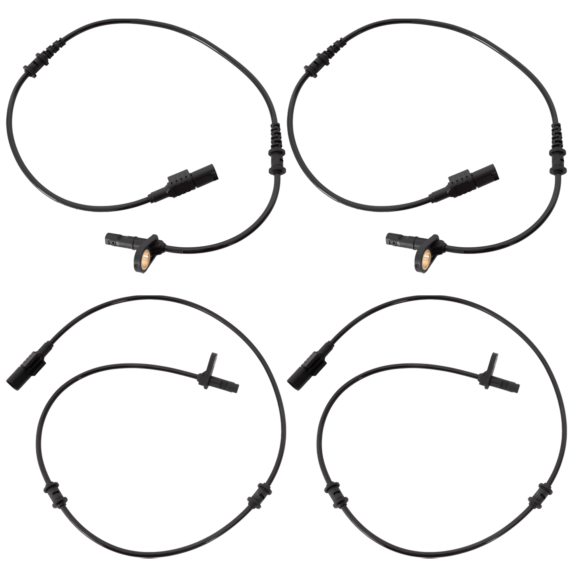 AM SL63 AMG 09-09 FRONT AND REAR ABS SPEED SENSOR RH AND LH SKU SET RM31080036 A