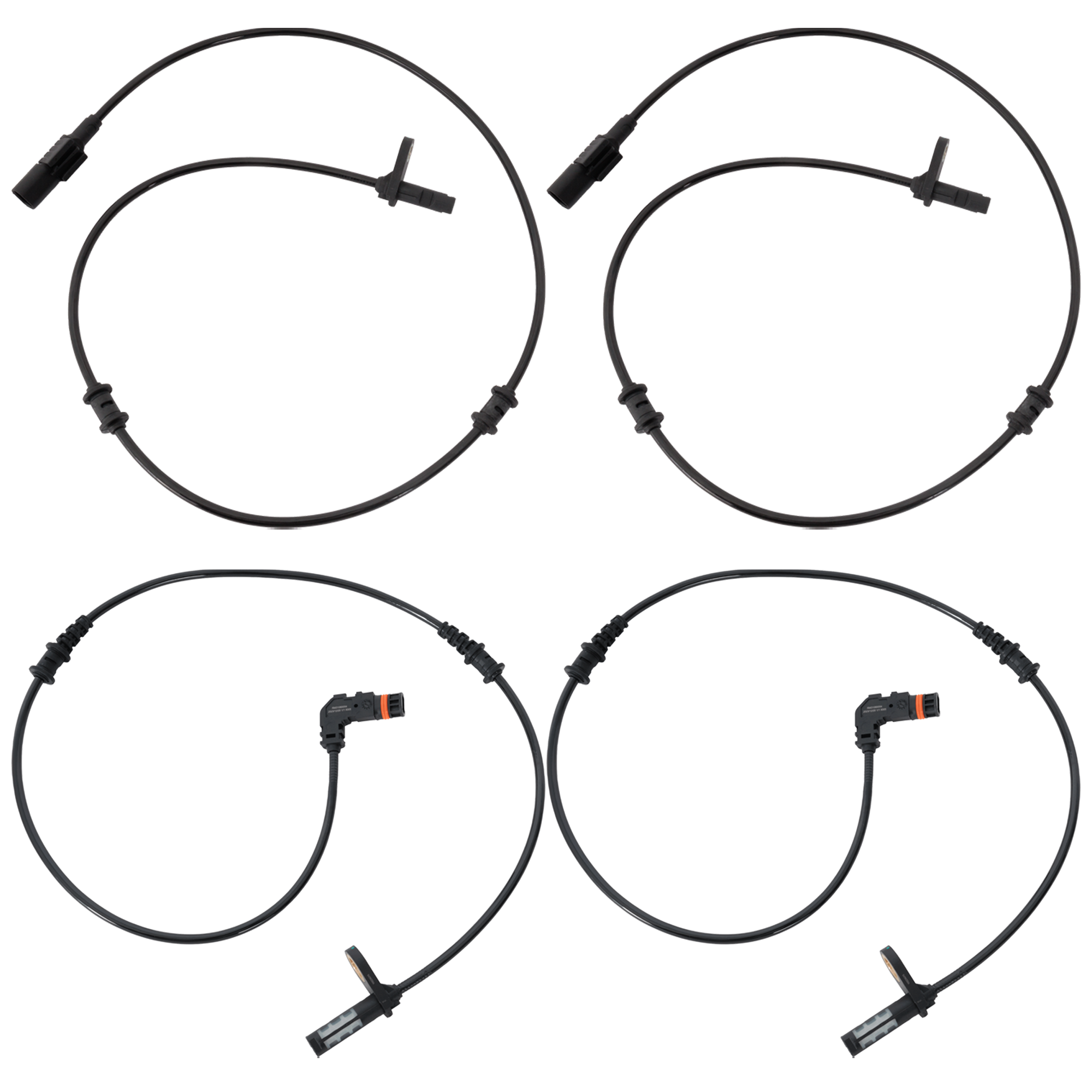 AM SL55 AMG 07-08 FRONT AND REAR ABS SPEED SENSOR RH AND LH SKU SET RM31080054 A