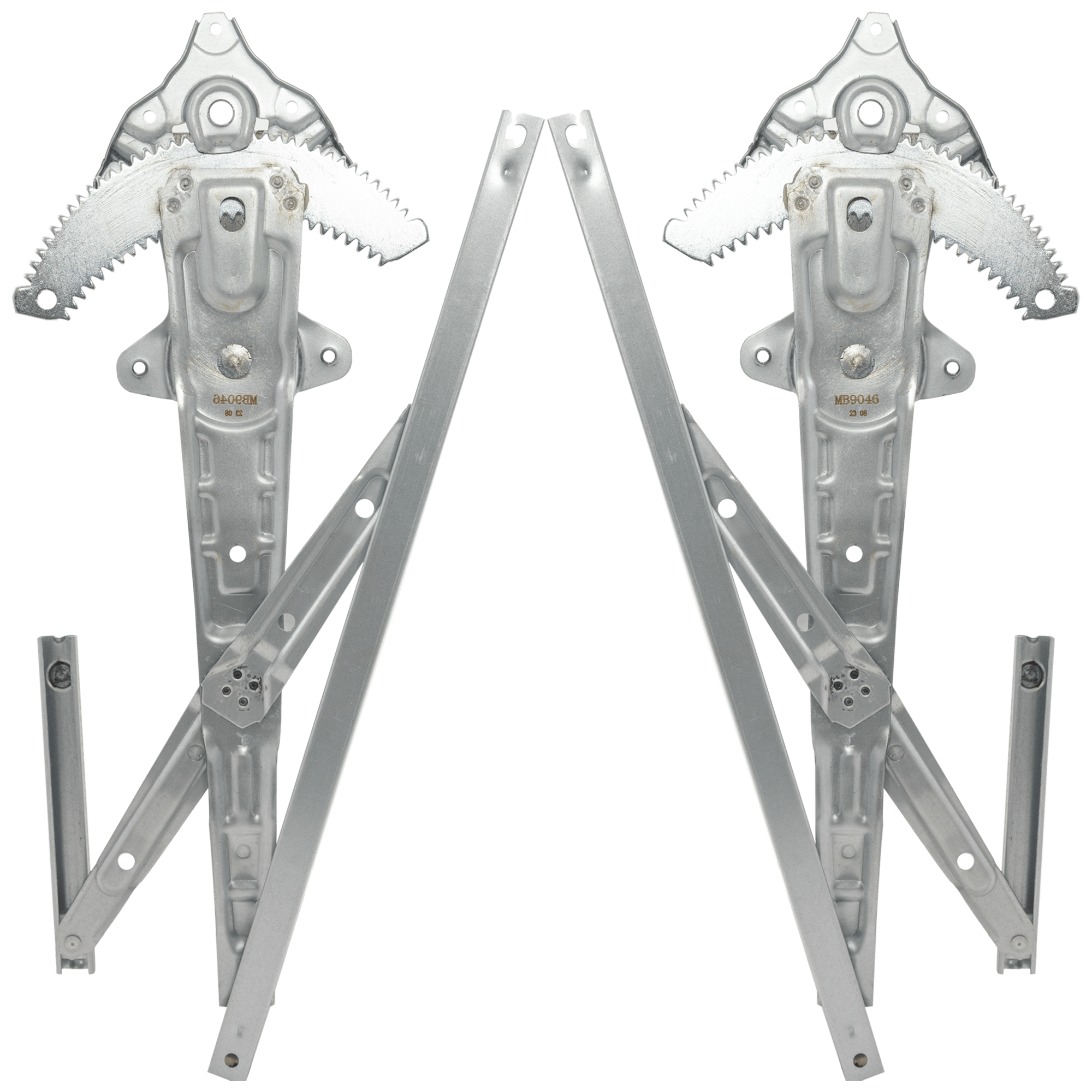 AM MIRAGE 14-24 MIRAGE G4-17-24 FRONT WINDOW REGULATOR RH AND LH Power w o Motor SKU SET RM46290103 OEM 5713A318-5713A317