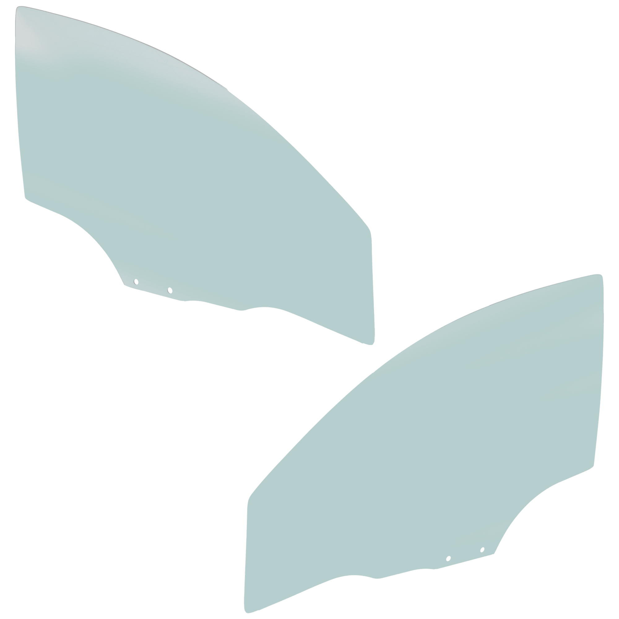 AM MAZDA 3-04-09 FRONT DOOR GLASS RH AND LH Green Tint SKU SET RM48010021 OEM BP4K58511A BP4K58511C BP4K5951