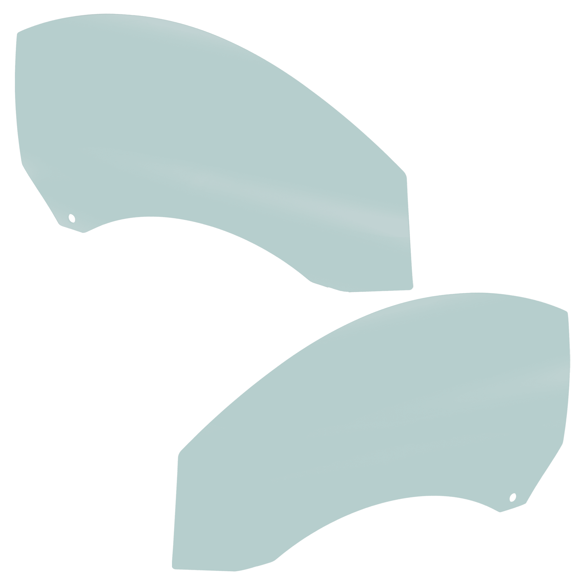AM MERCEDEZ BENZ SLK CLASS 05-11 FRONT DOOR GLASS RH AND LH Green Tint SKU SET RM48010023 OEM 1717250100-1717250200