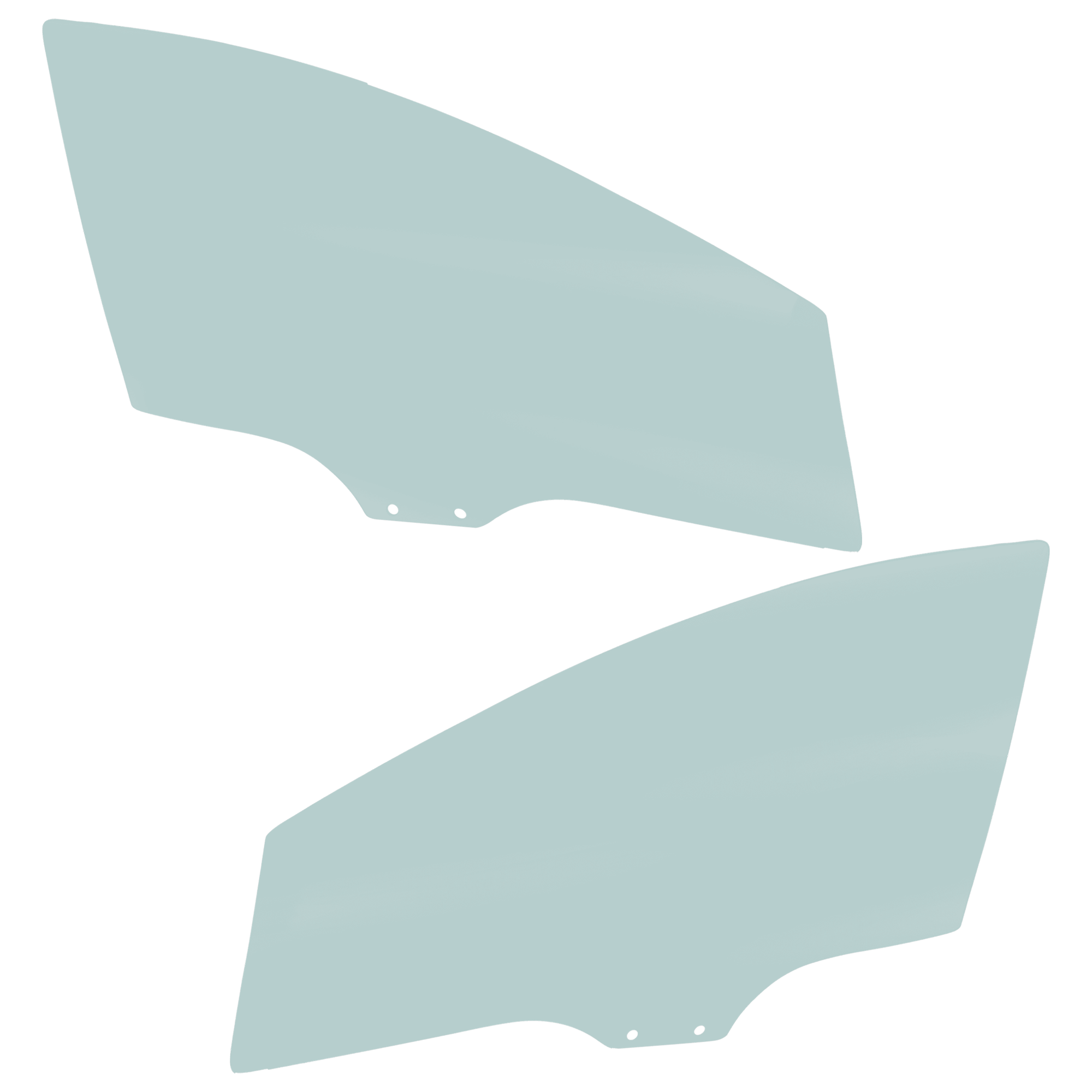 AM MAZDA CX 7 FRONT DOOR GLASS RH AND LH Green Tint SKU SET RM48010029 OEM EG2158510B EG2159510B