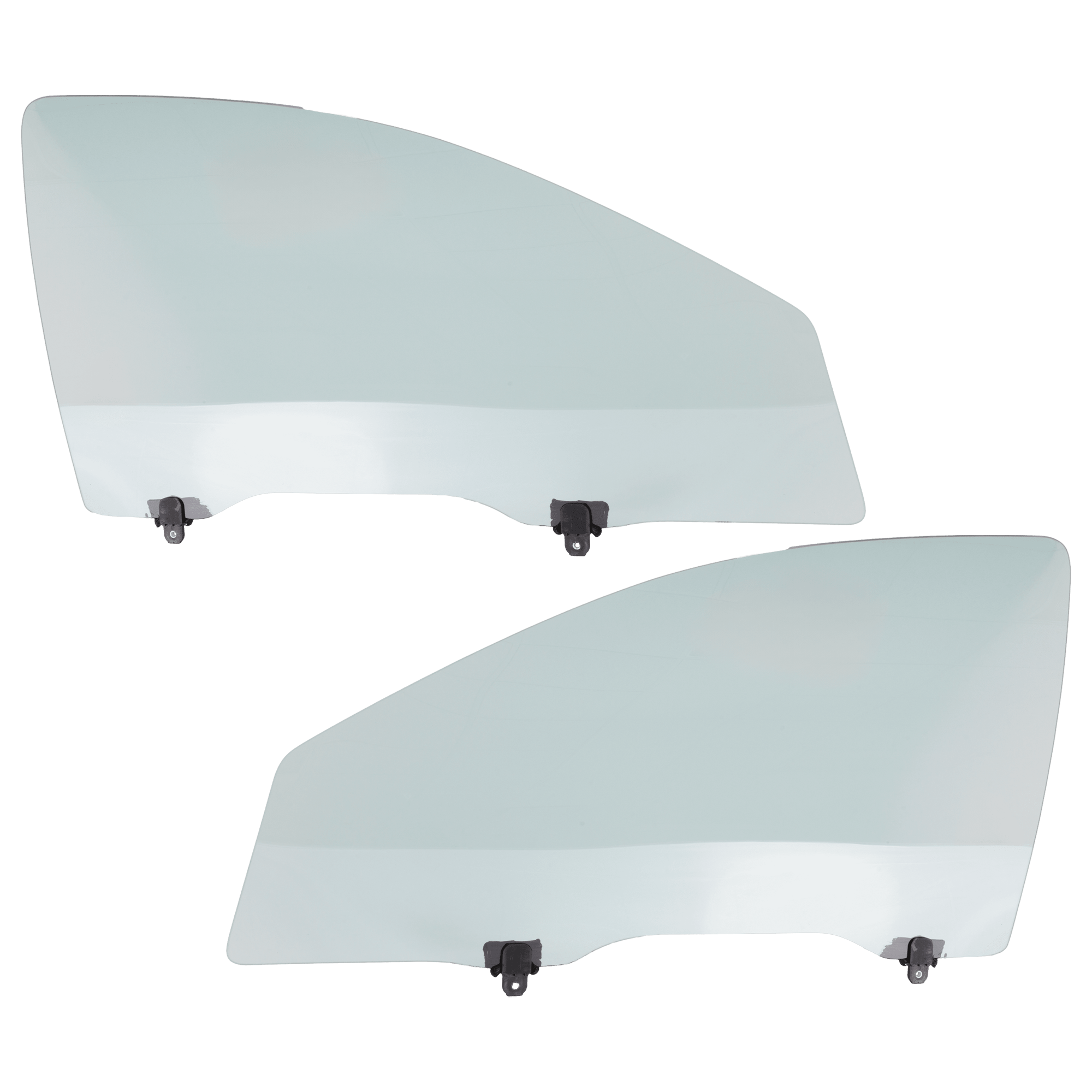 AM MITSUBISHI LANCER 08-17 FRONT DOOR GLASS RH AND LH Green Tint w Clip SKU SET RM48010035 OEM 80300W260P 80301W260P
