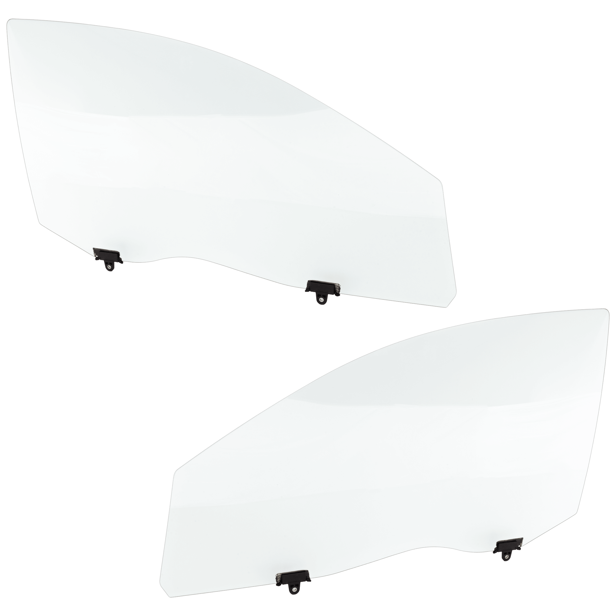 AM MITSUBISHI MIRAGE 14-23 FRONT DOOR GLASS RH AND LH Green Tint w Clip SKU SET RM48010057 OEM 5706A945-5706A946