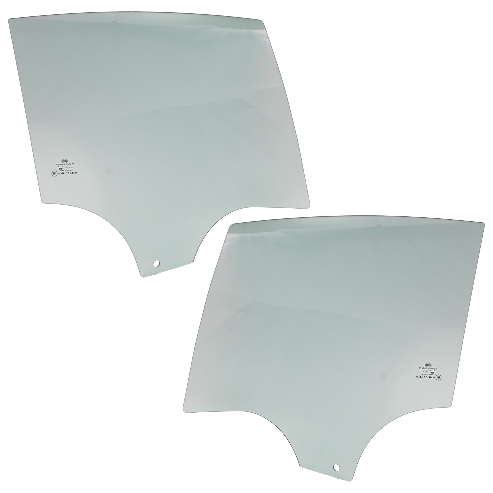AM MAZDA 3-10-13 REAR DOOR GLASS RH AND LH Green Tint Sedan SKU SET RM48130023 OEM BBM672511A BBM673511A