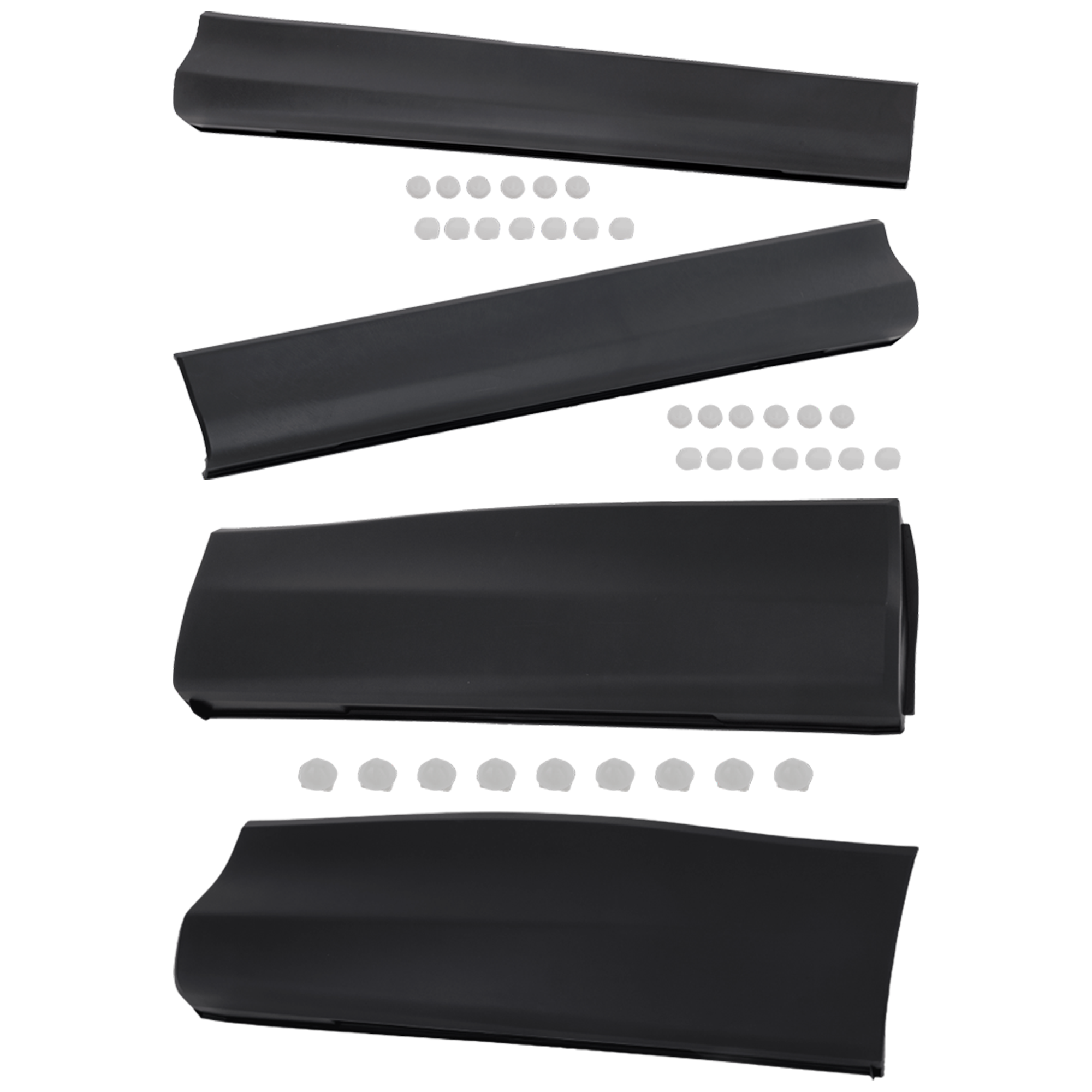 AM CX 5-13-16 FRONT AND REAR DOOR MOLDING RH AND LH Textured Black SKU SET RM49090005-4