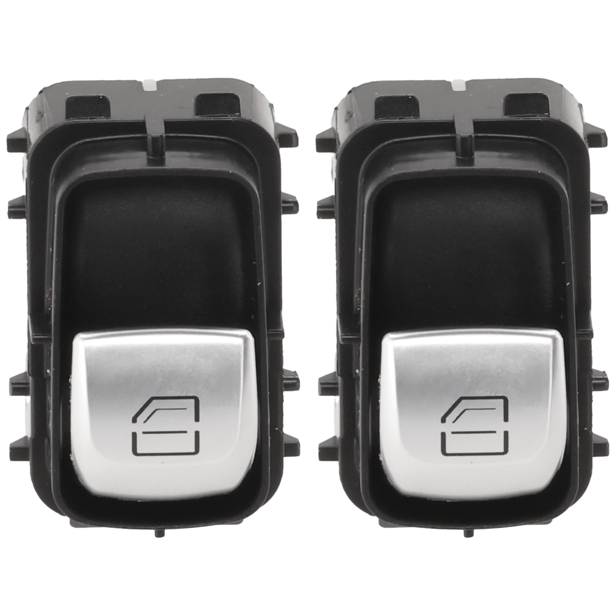 AM GLC300-16-19 REAR WINDOW SWITCH RH AND LH 4 Terminal Quantity 1 Connector Quantity Plastic Finish Direct Attachment Method Female Connector Gender Rectangular Connector Shape Male Terminal SKU SET RM50520012-2 OEM 2059051513