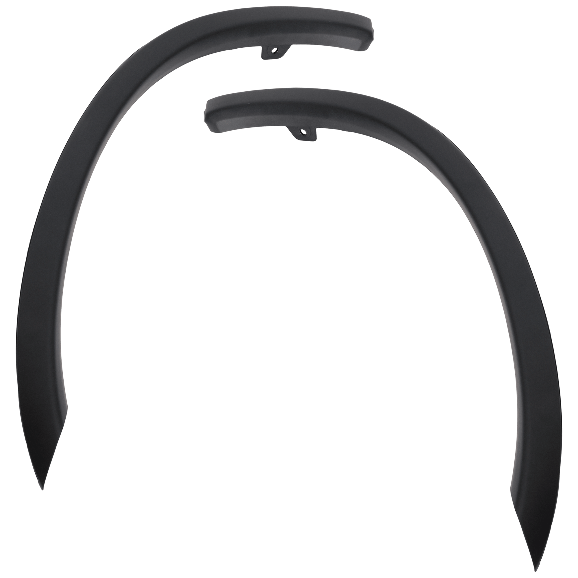 AM OUTLANDER 15-18 REAR WHEEL OPENING MOLDING RH AND LH Front Section Assembly Textured Black 2 Piece Fender Trim SKU SET RM55390005 Partslink MI1790101 MI1791101 OEM 7407A303-7407A304