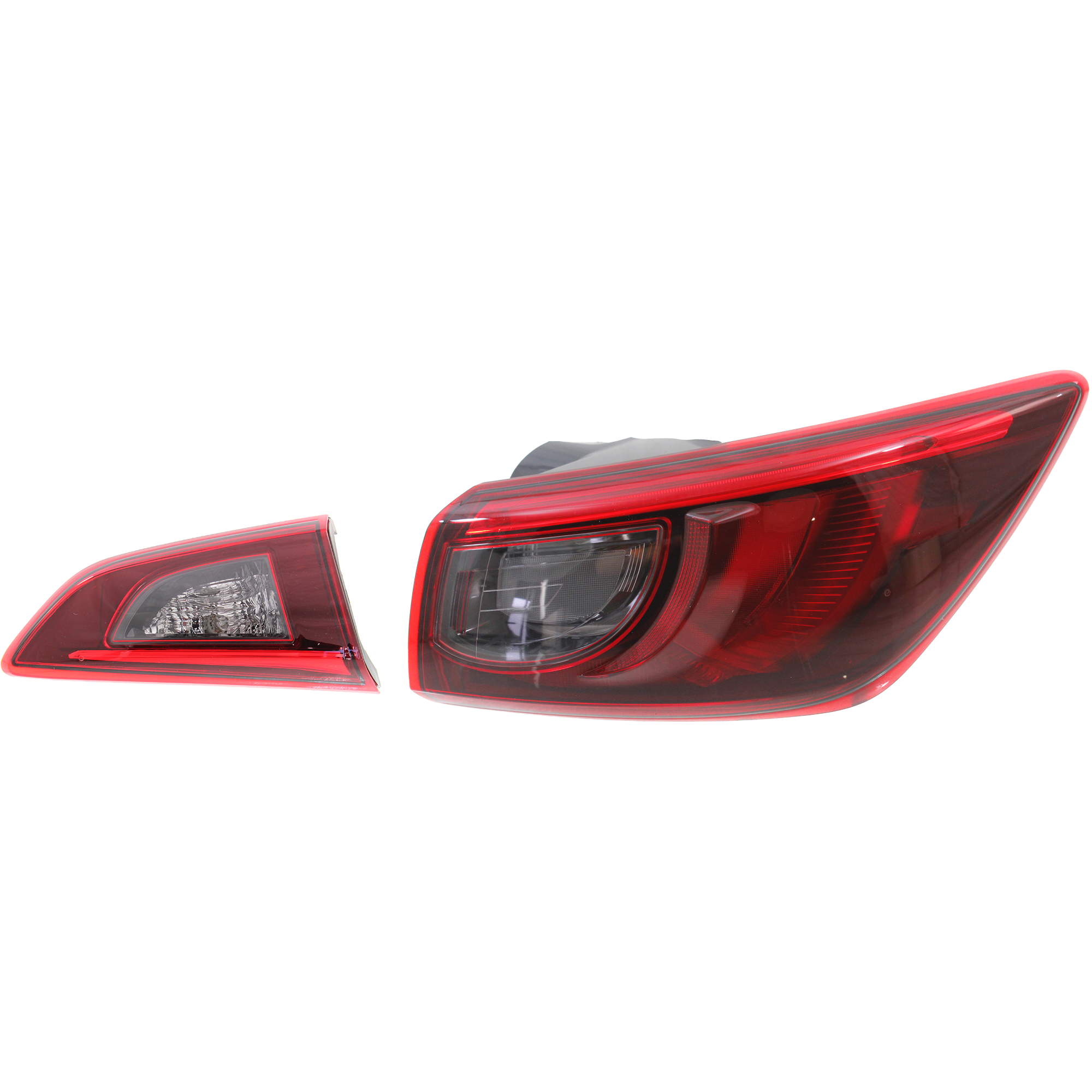 AM CX 3-16-18 TAIL LAMP RH Inner and Outer Assembly Inner Halogen Outer LED SKU SET RM73010009 B Partslink MA2803119 MA2805124 OEM DB2R513F0B DB4J51150B