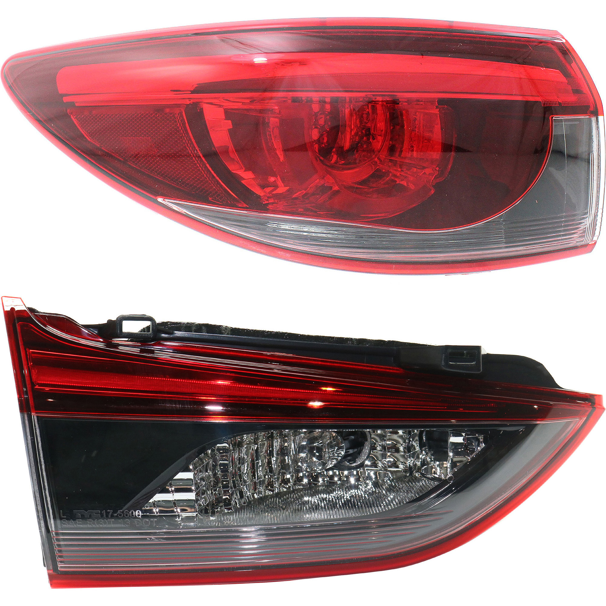 AM MAZDA 6-16-17 TAIL LAMP LH Inner and Outer Assembly LED SKU SET RM73010024 Partslink MA2802118 MA2804121 OEM G45F513G0C GMN351160B