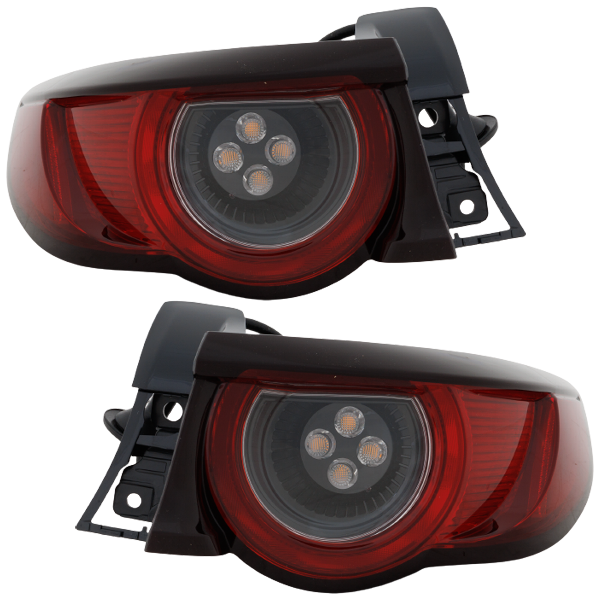 AM MAZDA 3-19-21 TAIL LAMP RH AND LH Outer Assembly LED w o Signature Lighting Hatchback CAPA SKU SET RM73010073Q Partslink MA2805135C MA2804135C OEM BCKC51150A BCKC51160A