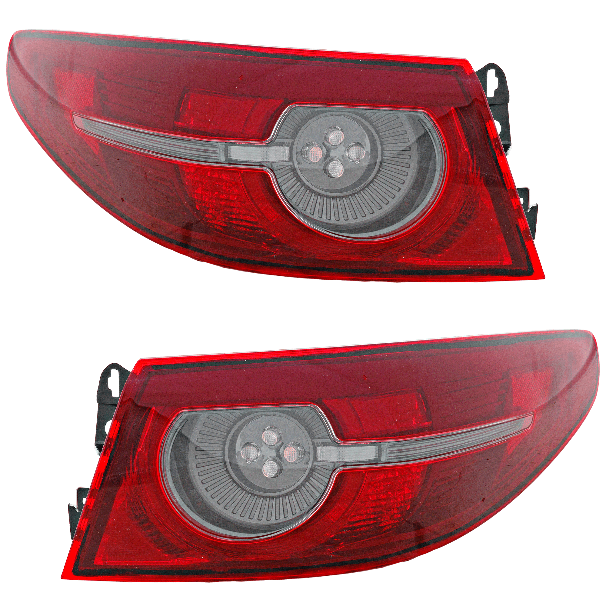 AM MAZDA 3-19-21 TAIL LAMP RH AND LH Outer Assembly LED w o Signature Lighting Sedan SKU SET RM73010095A Partslink MA2804132 MA2805132 OEM BCJH51150A BCJH51160A
