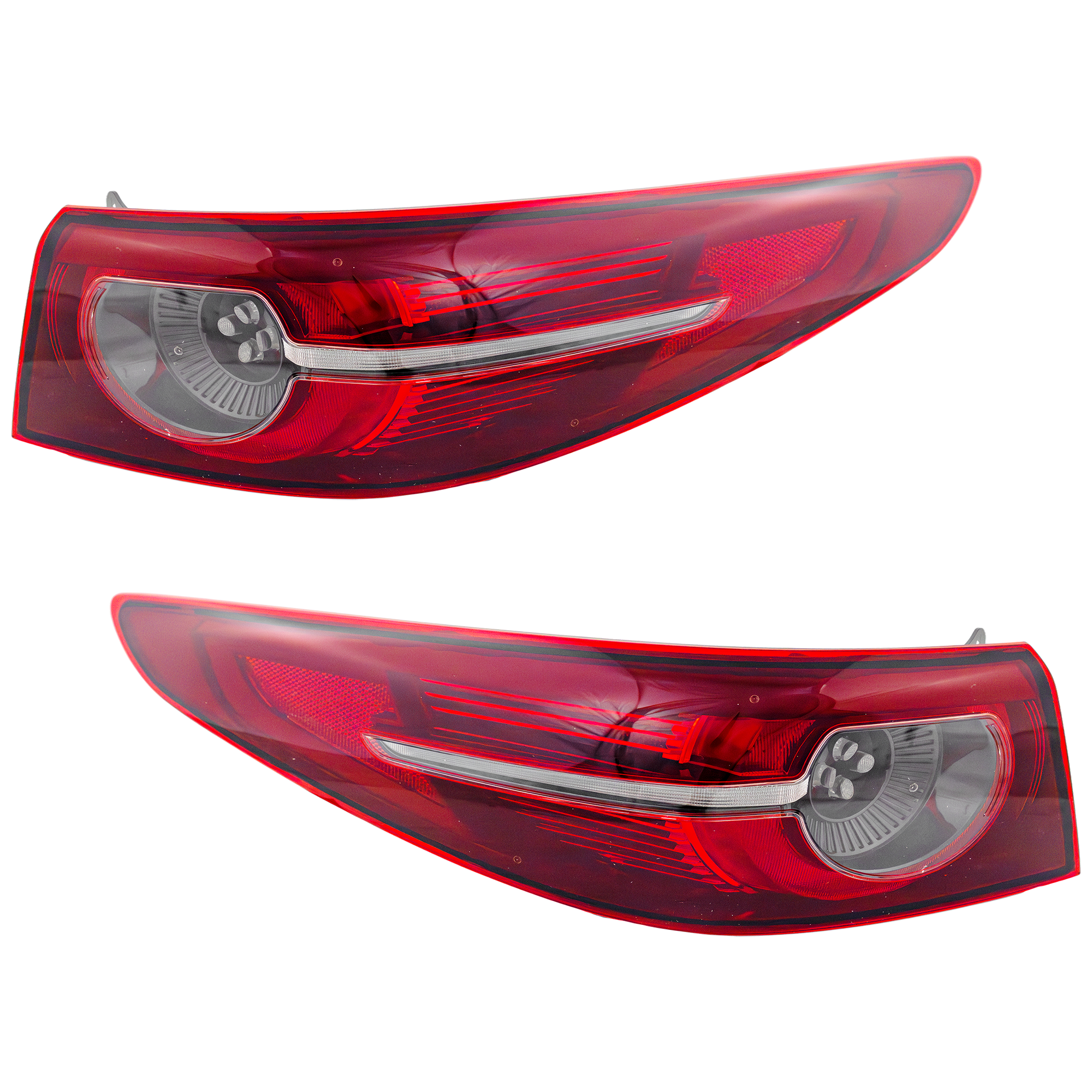 AM MAZDA 3-19-21 TAIL LAMP RH AND LH Outer Assembly LED w Signature Lighting Sedan SKU SET RM73010105A Partslink MA2805134 MA2804134 OEM BCJJ51150 BCJJ51160