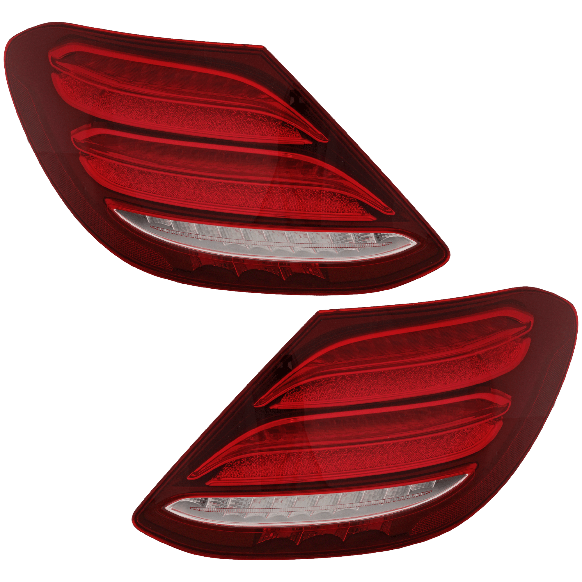 AM E CLASS 17-20 TAIL LAMP RH AND LH Outer Assembly LED w o Logo Sedan CAPA SKU SET RM73010117AQ Partslink MB2800154C MB2801154C OEM 2139068100-2139068200
