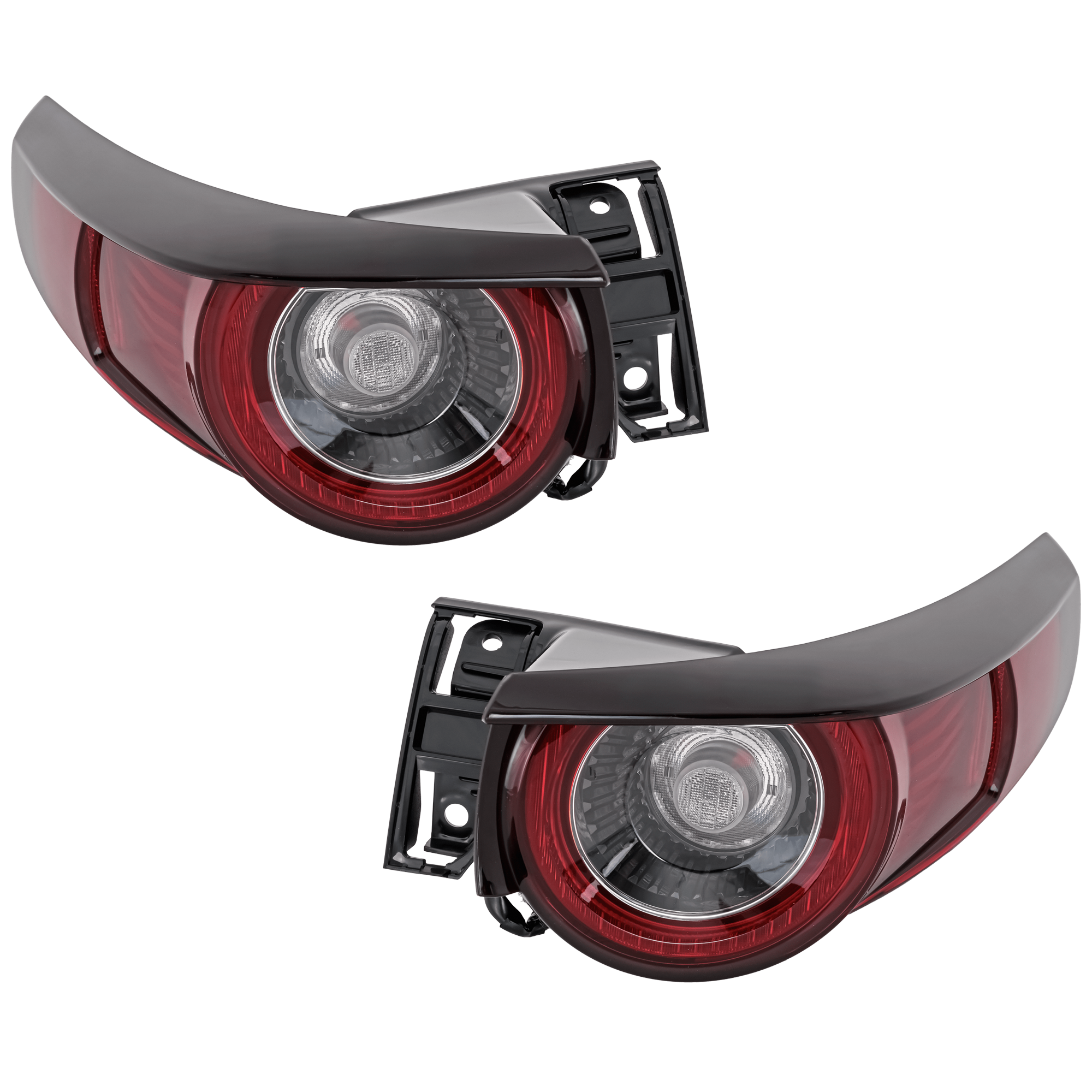 AM CX 30-20-23 TAIL LAMP RH AND LH Assembly LED Mounted On Body w o Signature Lighting Base Carbon GS GX Preferred Select Model CAPA SKU SET RM73010123AQ Partslink MA2804137C MA2805137C OEM DGH951150B DGH951160B