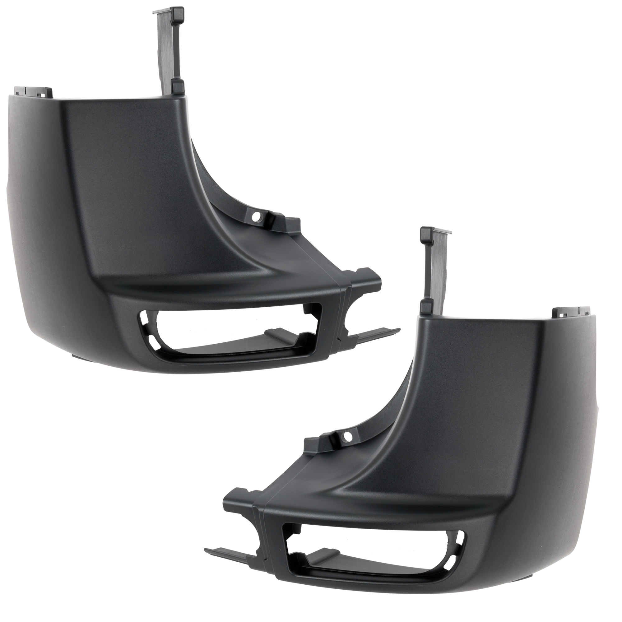 AM SPRINTER 10-18 REAR BUMPER END RH AND LH Textured Gray w Blind Spot Sensor Holes SKU SET RM76110007 Partslink MB1104108 MB1105108 OEM 90688045719B51-90688046719B51