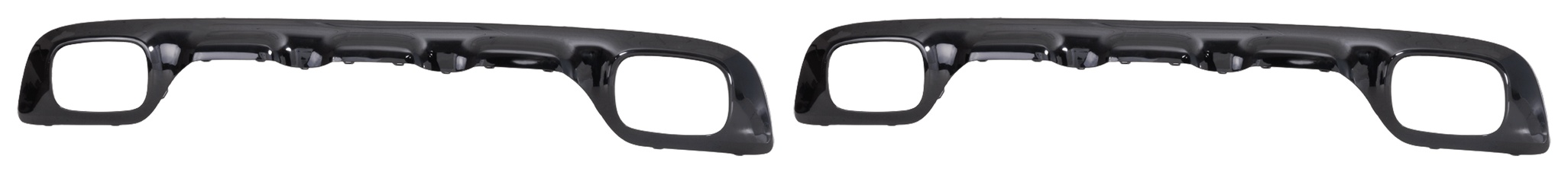 AM GLA250-18-20 REAR BUMPER MOLDING RH AND LH Plastic Black w Night Package w AMG Package SKU SET RM76350020-2