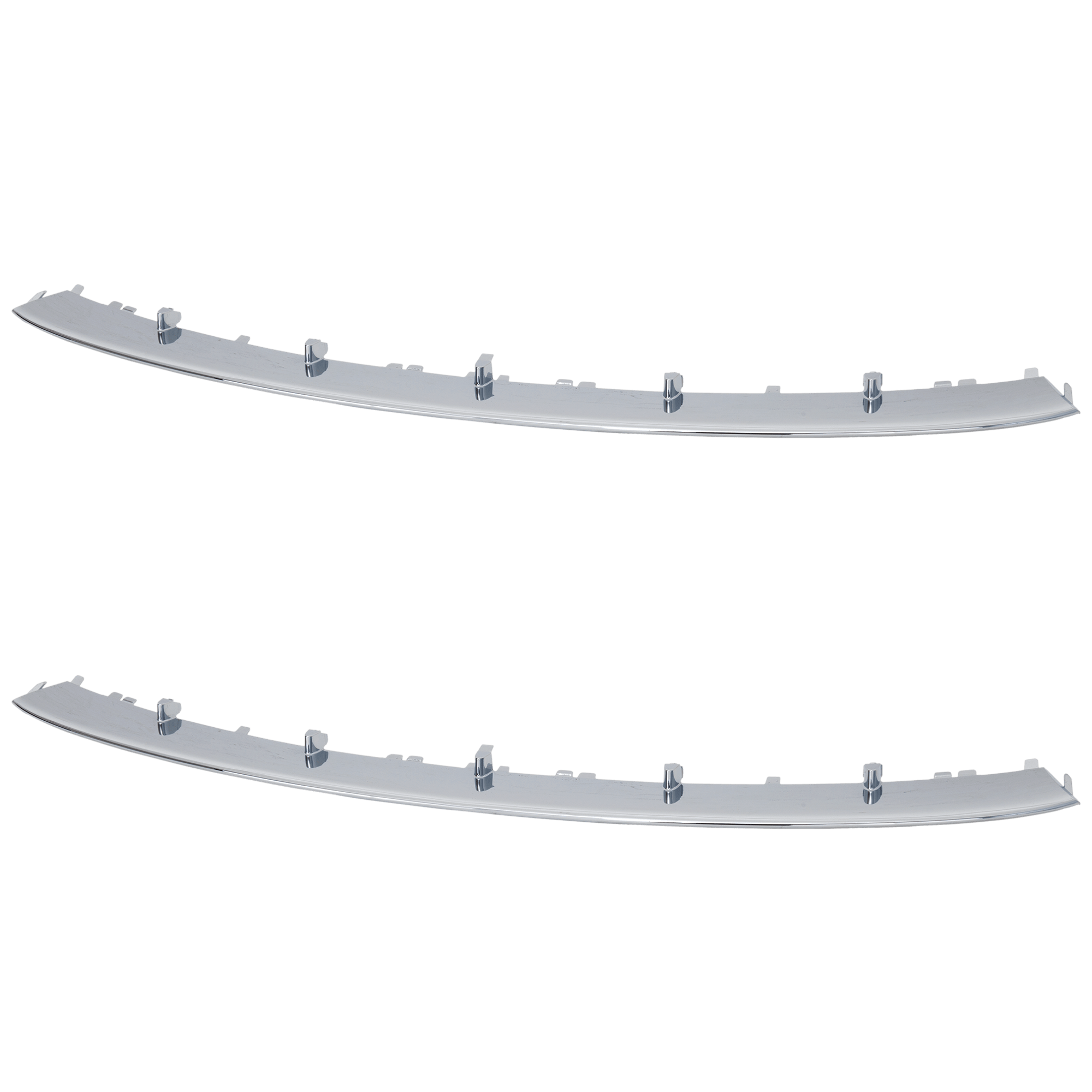 AM CLA250-14-16 REAR BUMPER MOLDING RH AND LH Chrome w o AMG Package SKU SET RM76350023-2 Partslink MB1144139 OEM 1178850023