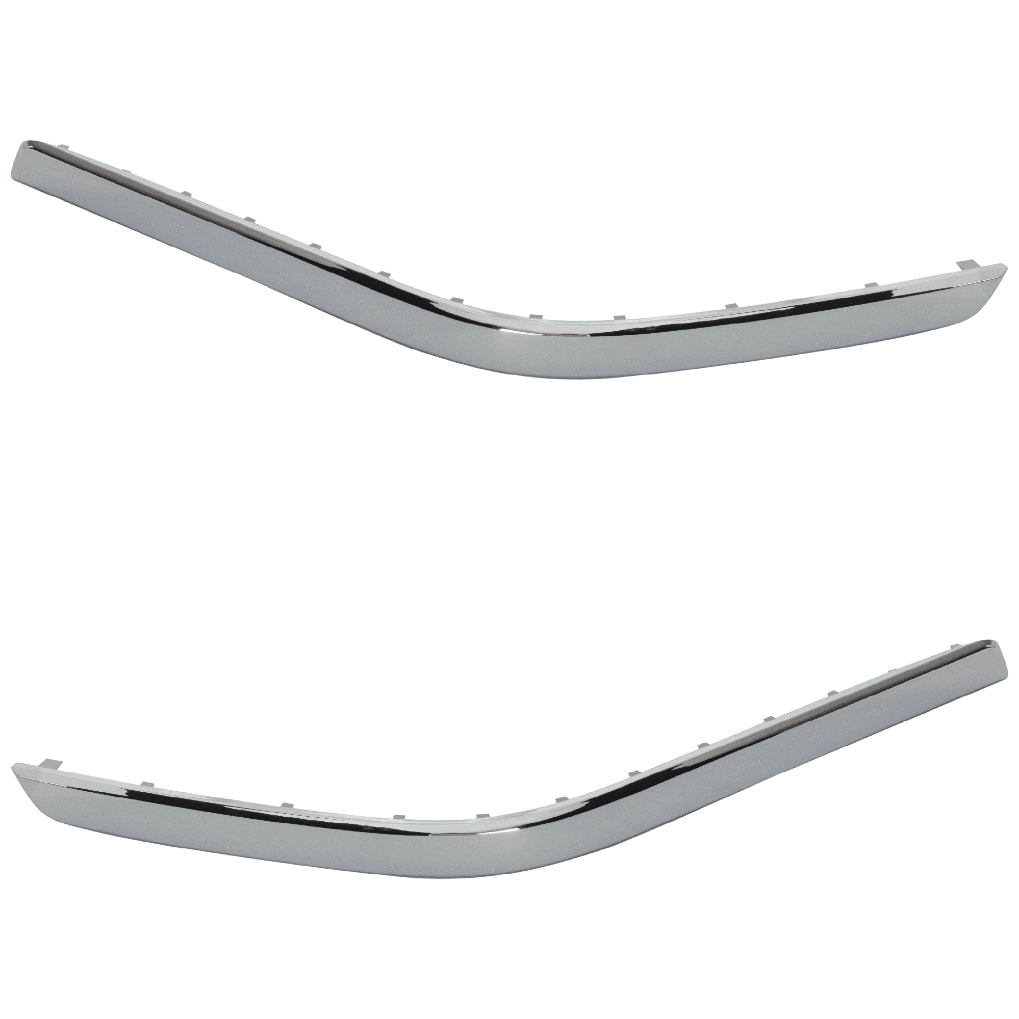 AM GLK350-10-12 REAR BUMPER MOLDING RH AND LH Cover Molding Chrome w AMG Package SKU SET RM76350057 Partslink MB1146122 MB1147122 OEM 2048851921-2048852021
