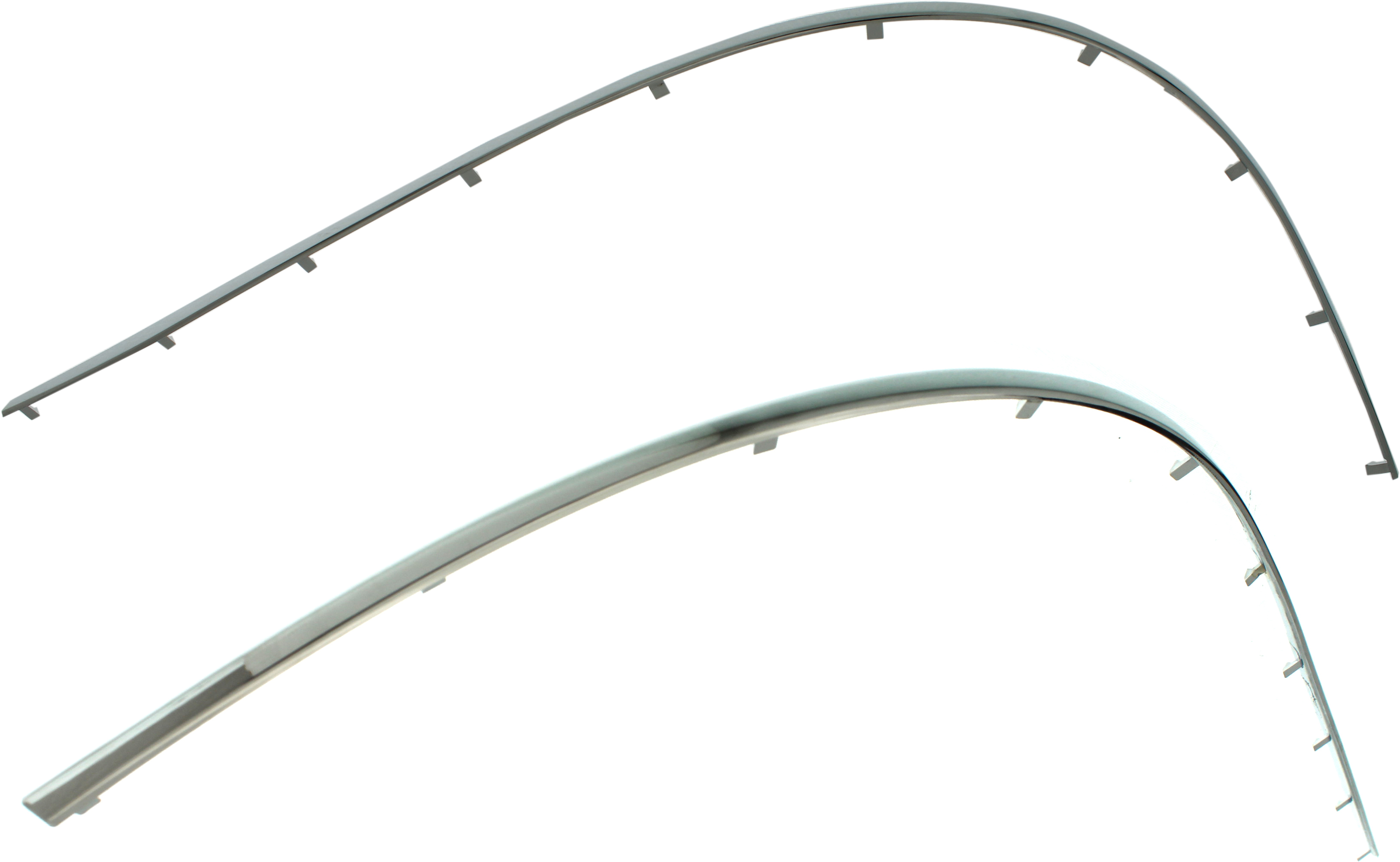 AM E35 E55-1-13 REAR BUMPER MOLDING RH AND LH Outer Primed SKU SET RM76370005 Partslink MB1158114 MB1159114 OEM 2078852121-2078852221