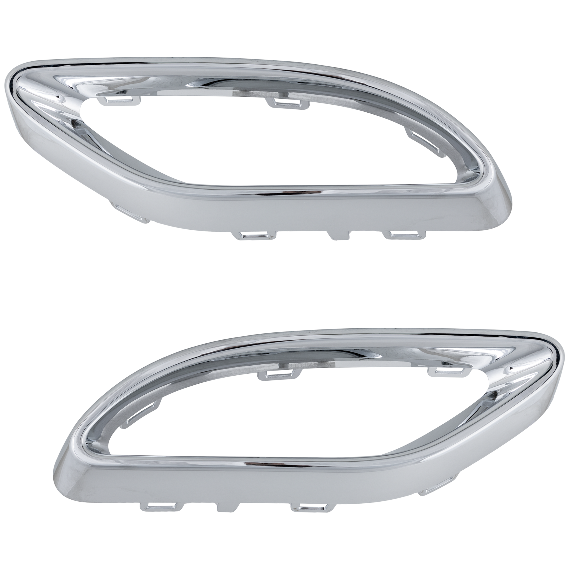 AM E CLASS 18-23 REAR BUMPER MOLDING RH AND LH Convertible Coupe E400 E450 w o AMG Styling Package SKU SET RM76370027 Partslink MB1139107 MB1138107 OEM 2058852321-2058852221