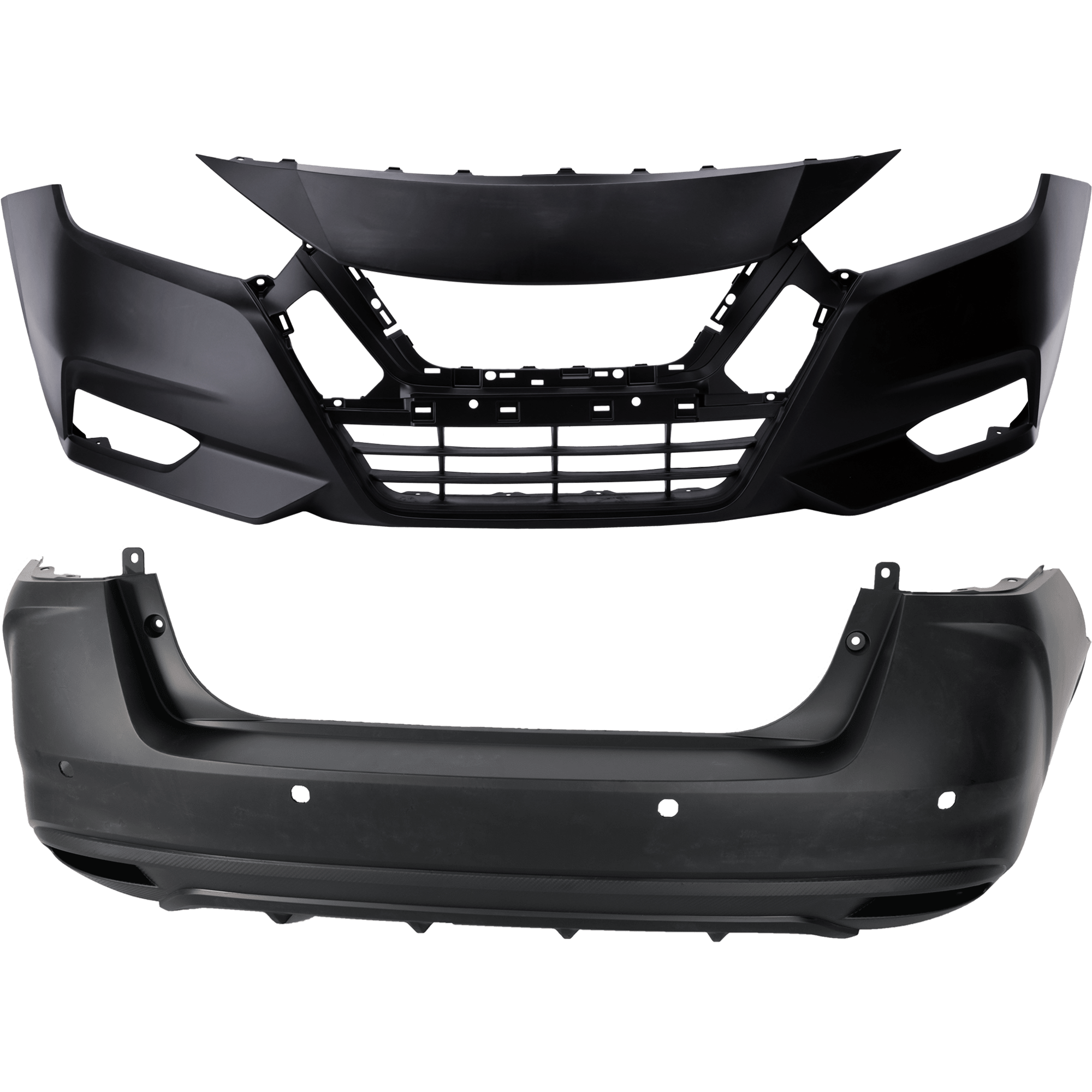 AM VERSA 20-22 FRONT AND REAR BUMPER COVER Primed w o mounting bracket s SKU SET RN01030031P