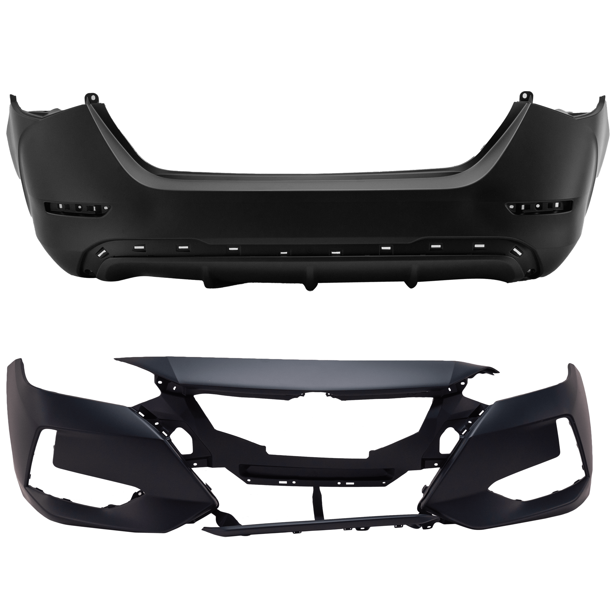 AM SENTRA 20-21 FRONT AND REAR BUMPER COVER Primed SKU SET RN01030034P Partslink NI1000331 NI1100337 OEM 620226LB1J 850226LB0J