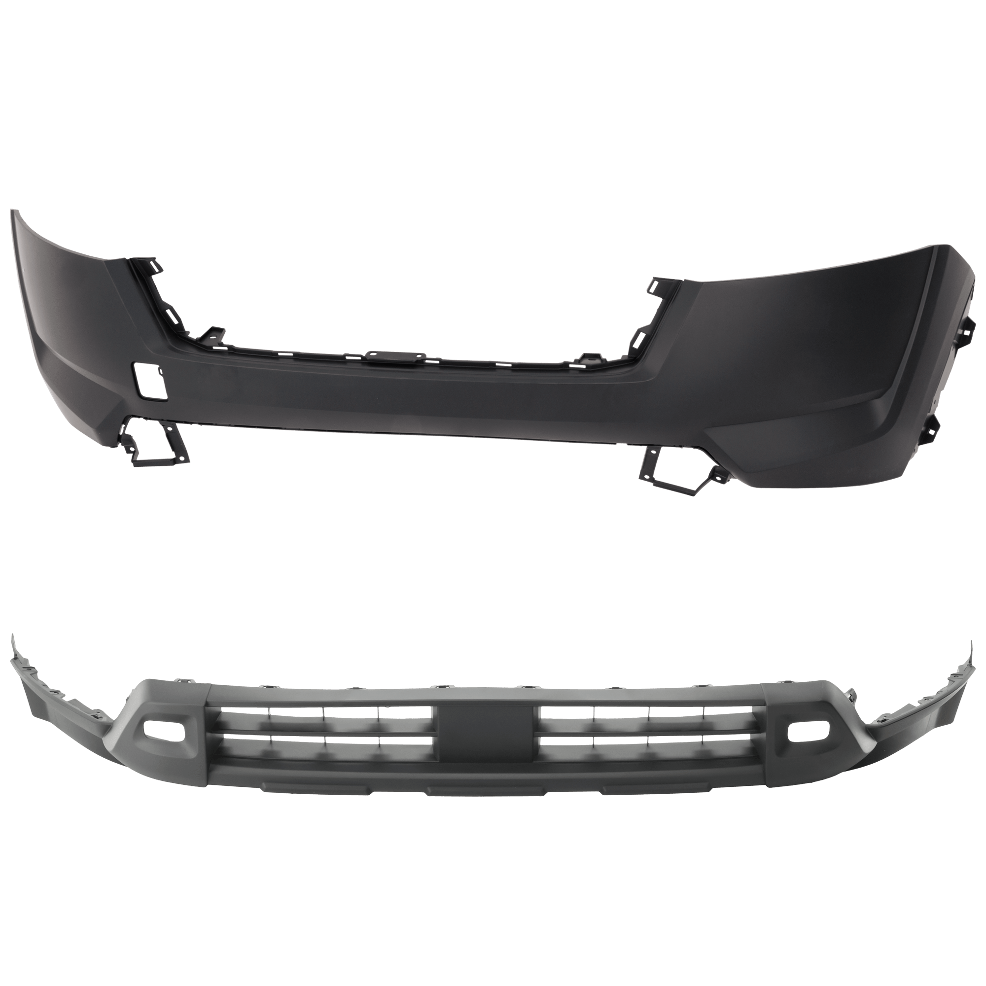 AM PATHFINDER 22-24 FRONT BUMPER COVER Upper and Lower Upper Primed Lower Textured SKU SET RN01030043P Partslink NI1014110 NI1015107 OEM 620226TA0H 622596TA0A