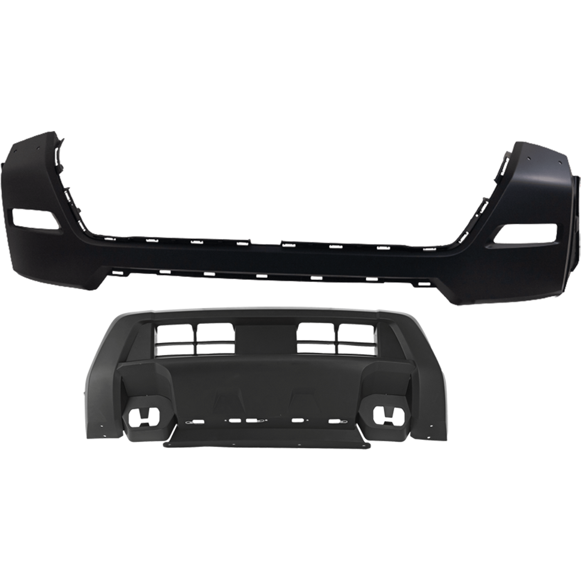 AM FRONTIER 22-24 FRONT BUMPER COVER Upper and Lower Upper Primed Lower Textured S Model 4WD SKU SET RN01030046P D Partslink NI1014112 NI1015103 OEM 620259BU0H 620269BU0A