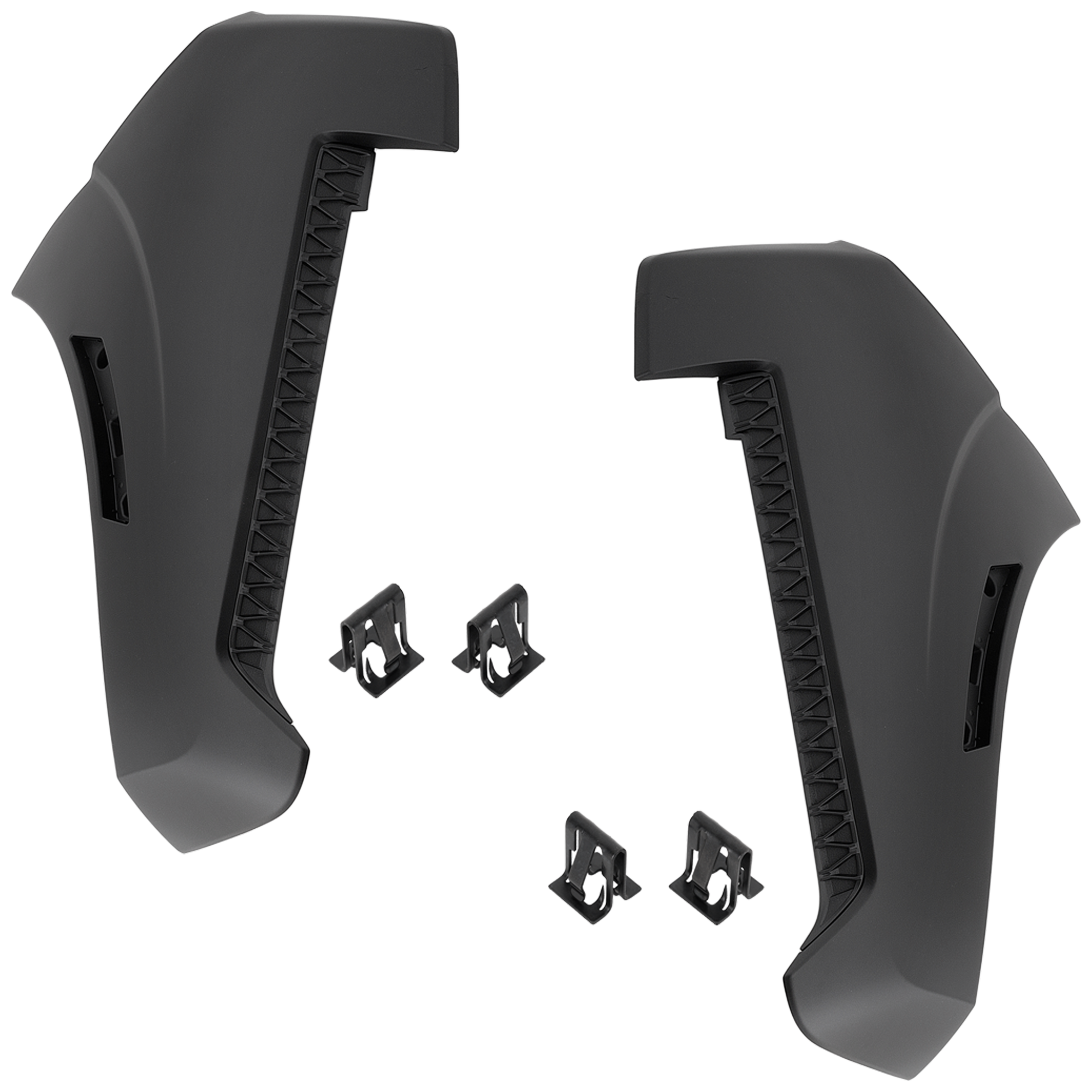 AM FRONTIER 22-24 FRONT BUMPER END RH AND LH Primed S SV Models Crew Extended Cab SKU SET RN01110015 Partslink NI1016100 NI1017100 OEM 620189BU0C 620199BU0C