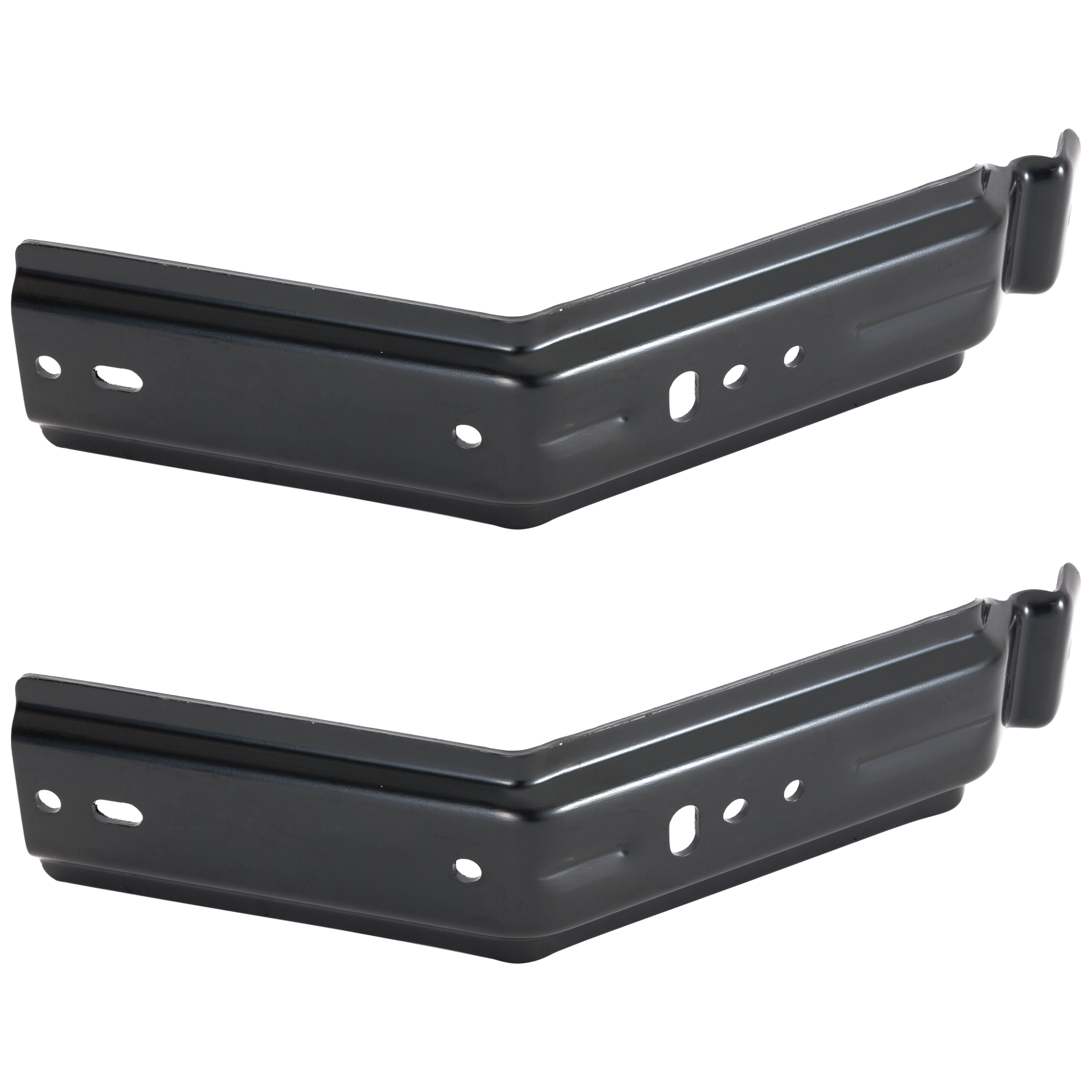AM FRONTIER 22-23 FRONT BUMPER BRACKET RH AND LH Side Cover Retainer Black Steel SKU SET RN01310070-2 Partslink NI1032119 OEM 622909BU1A