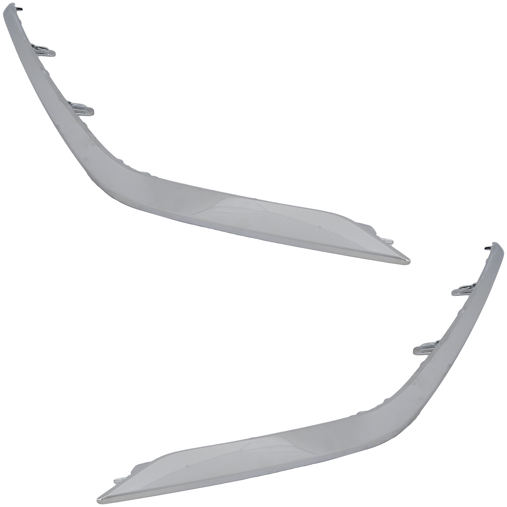 AM MURANO 19-23 FRONT BUMPER MOLDING RH AND LH Chrome CAPA SKU SET RN01590011Q Partslink NI1047106C NI1046106C OEM 620749UF0A 620759UF0A