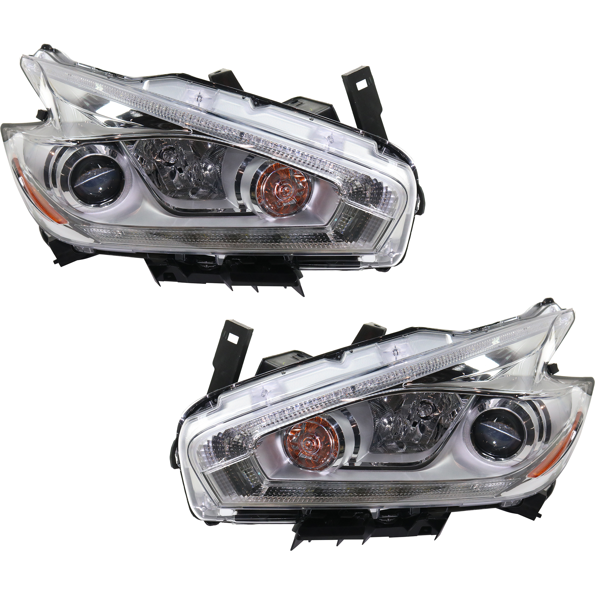AM MURANO 17-17 HEAD LAMP RH and LH Assembly Halogen SKU SET RN10010003 Partslink NI2502255 NI2503255 OEM 260605AA0E 260105AA0E