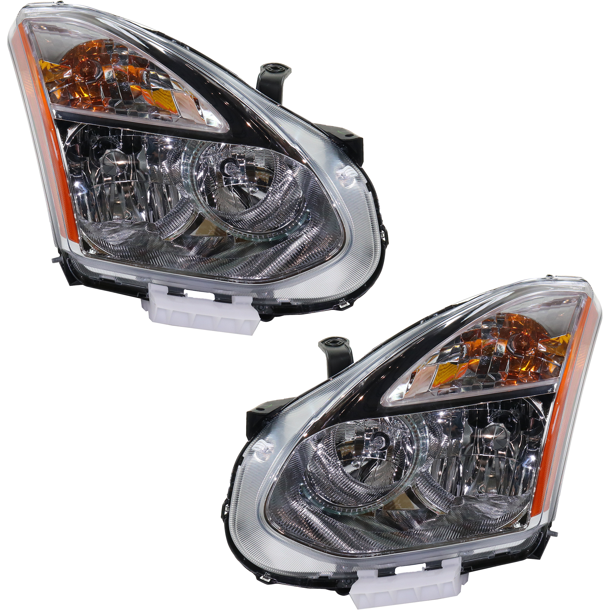 AM ROGUE 08-08 HEAD LAMP RH AND LH Set of 2 Assembly HID Xenon with HID Kit SKU SET RN10010019 Partslink NI2503172 NI2502172 OEM 26010JM20C 26060JM20C