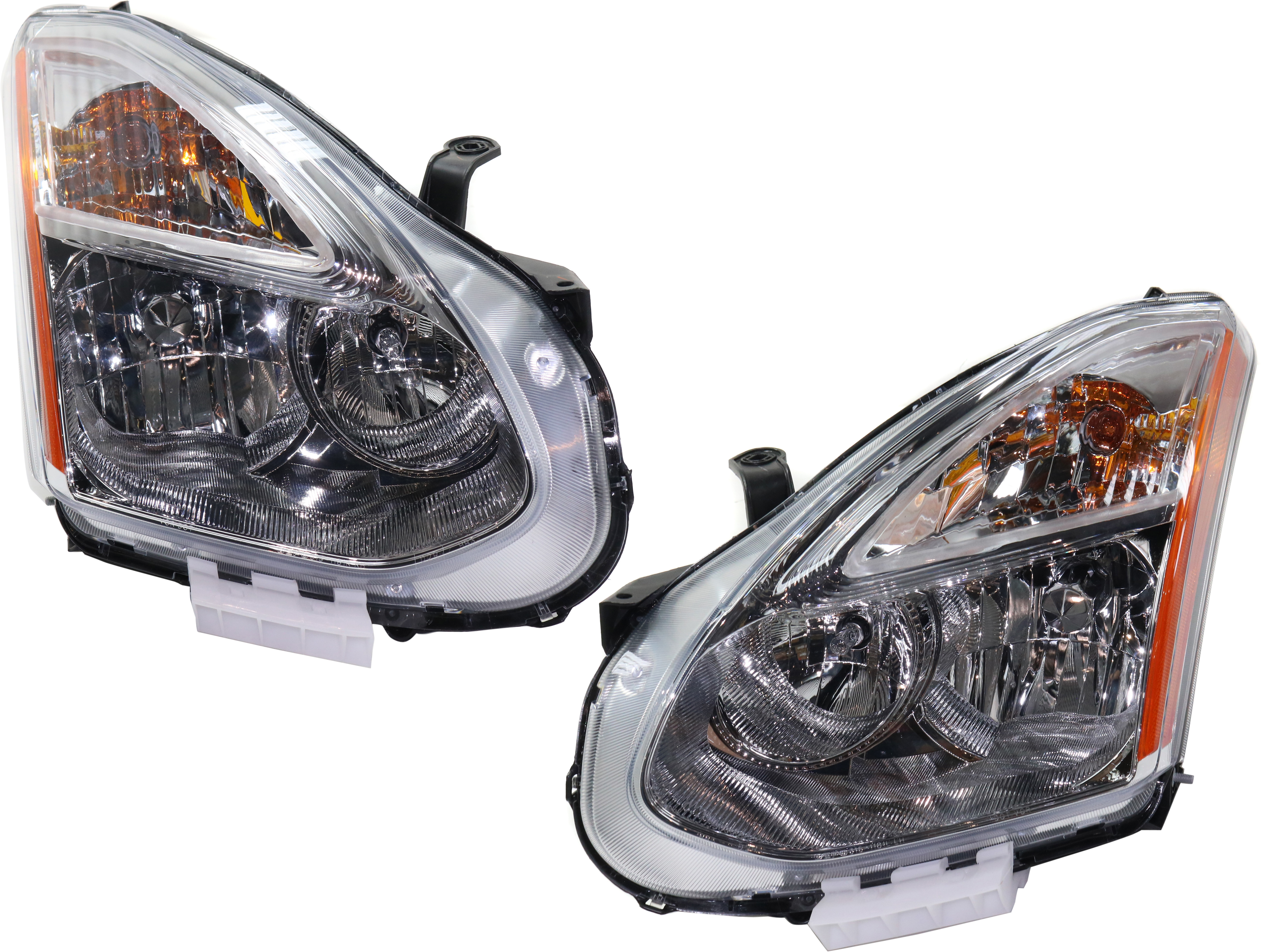AM ROGUE 11-12 HEAD LAMP RH AND LH Set of 2 Assembly HID Xenon with HID Kit SKU SET RN10010021 Partslink NI2502220 NI2503220 OEM 260101VK1A 260601VK1A